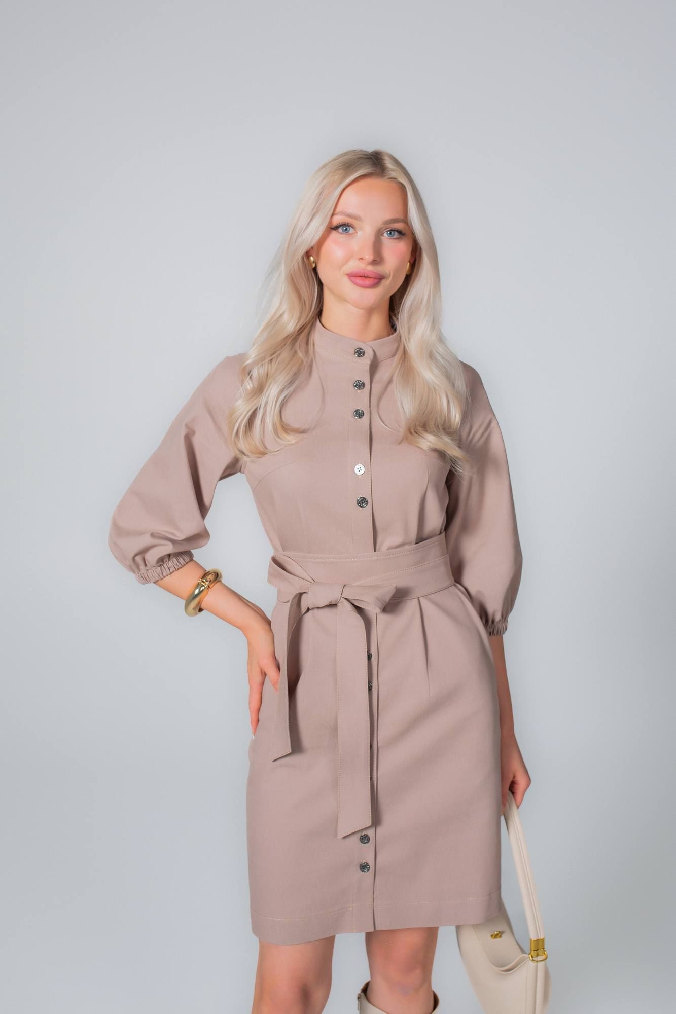 Платья MONA STYLE FASHION&DESIGN 24044/1 бежевый