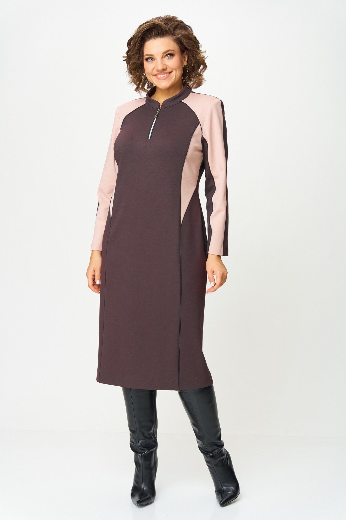 Платья Aira Style 24427  шоколадный