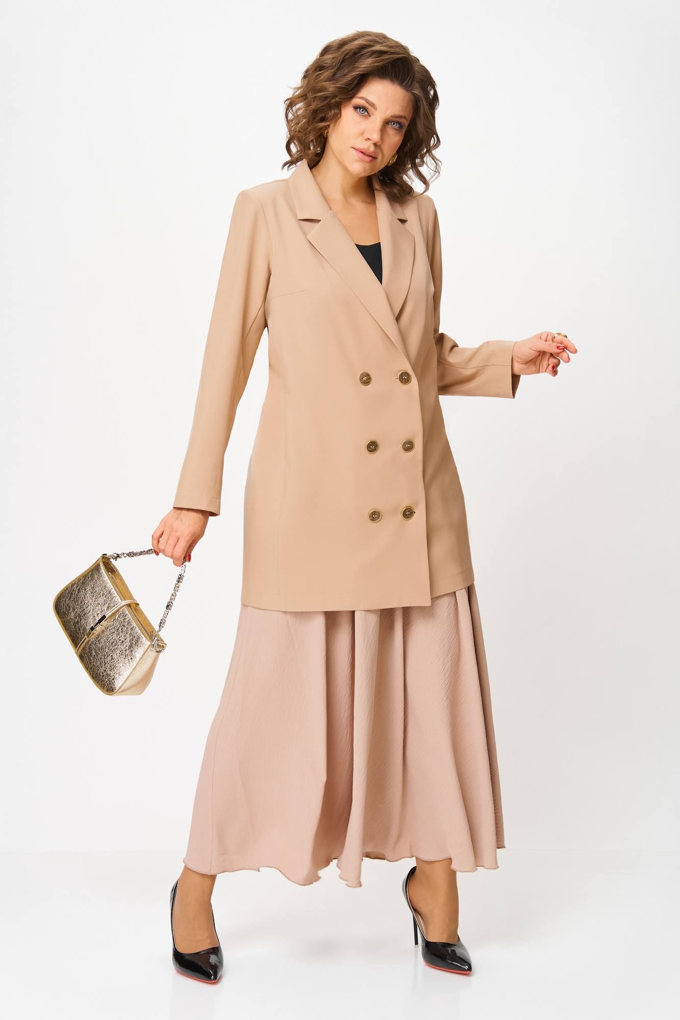 Юбочные костюмы Anastasia 1262.2 бежевый