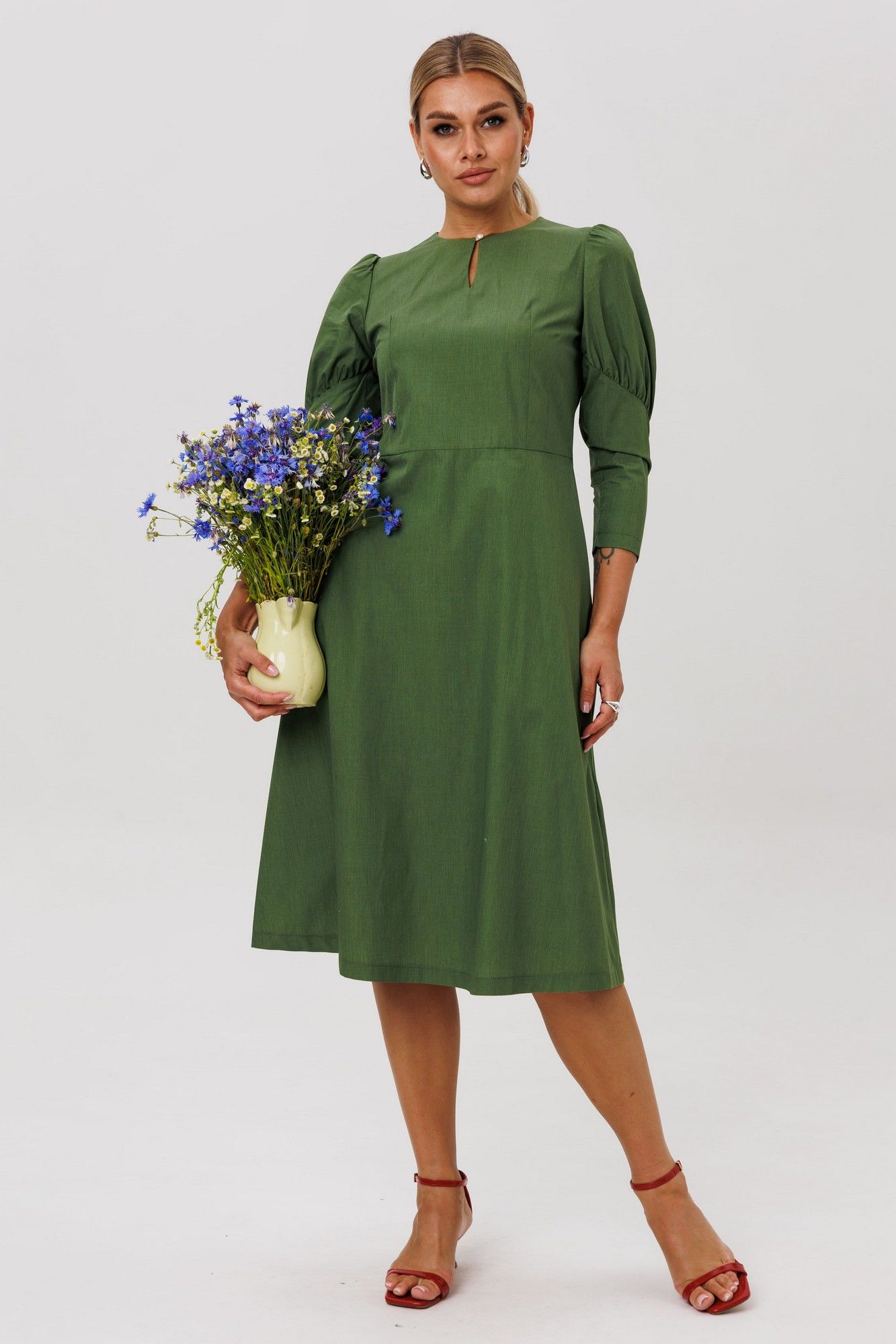 Платья Anelli 1647 дартмутский_зеленый