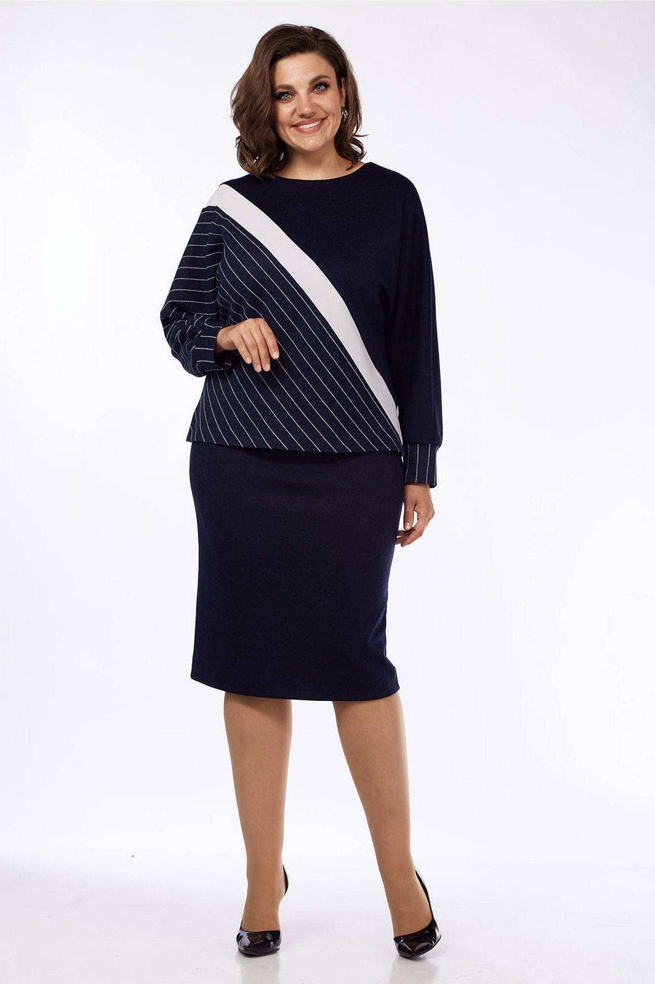 Комплекты юбочные Lady Style Classic 2663 темно-синий