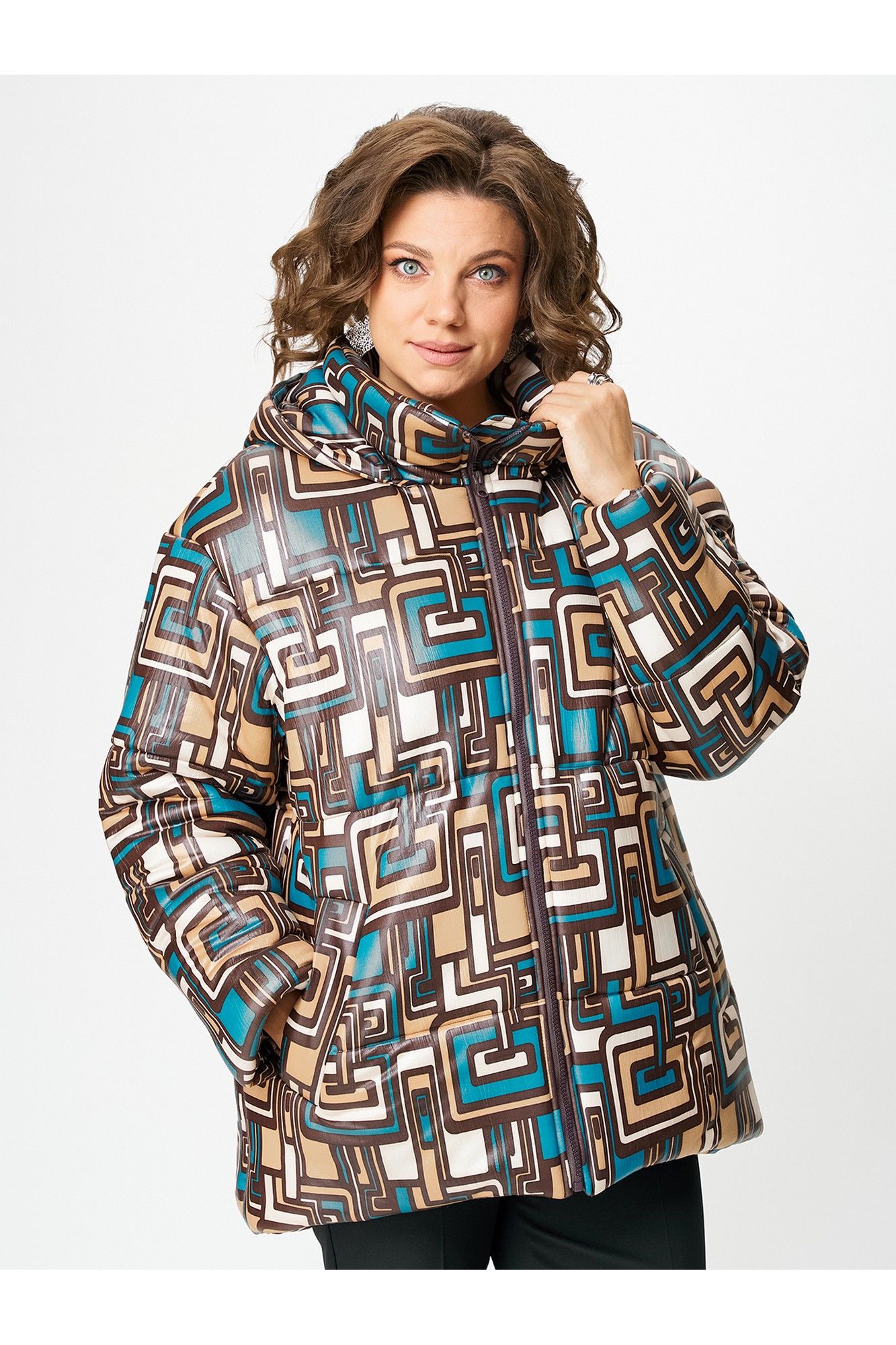 Куртки Zlata 4458 голубой
