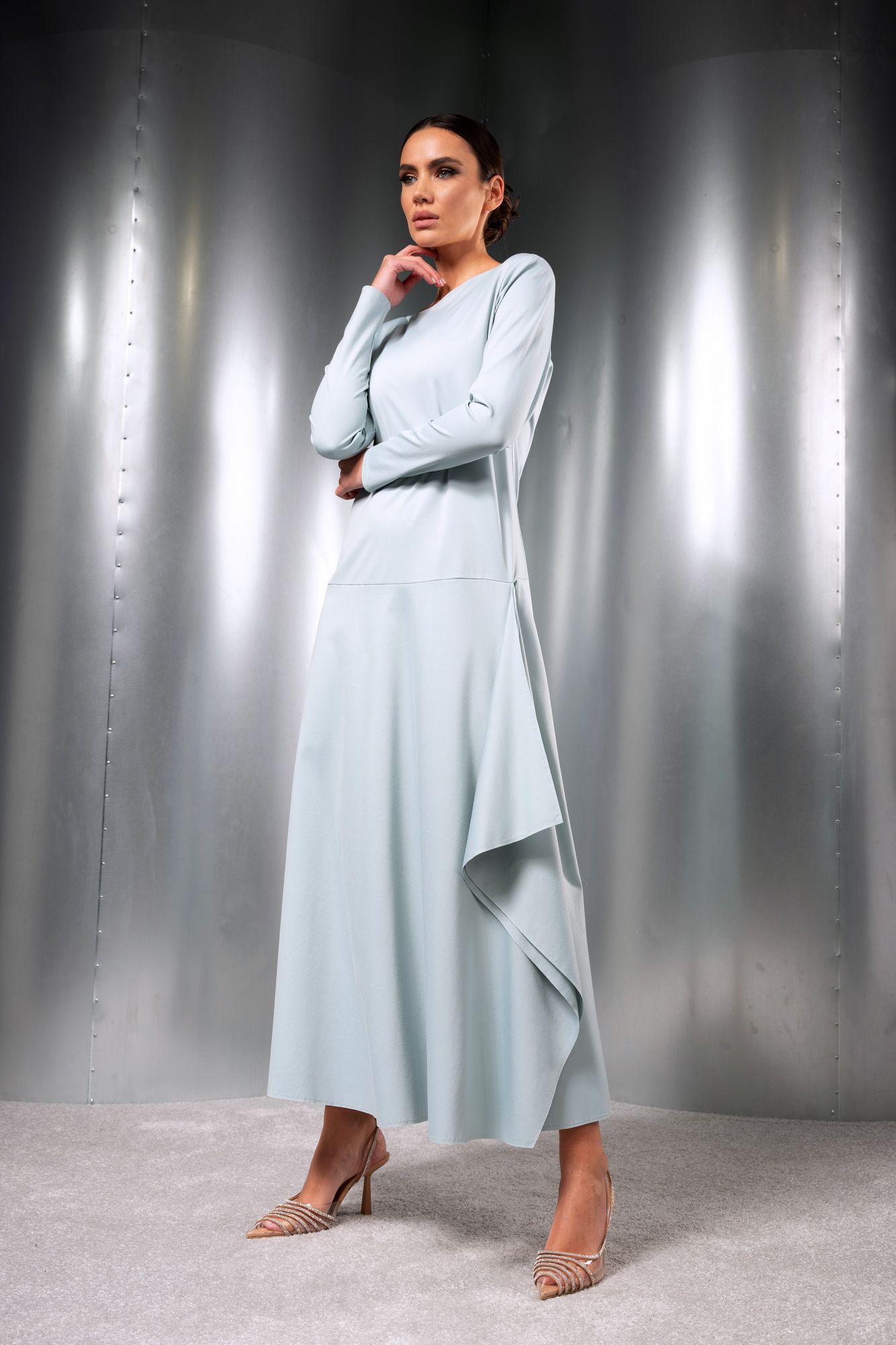 Платья Erika Laurent 7370-3 голубой