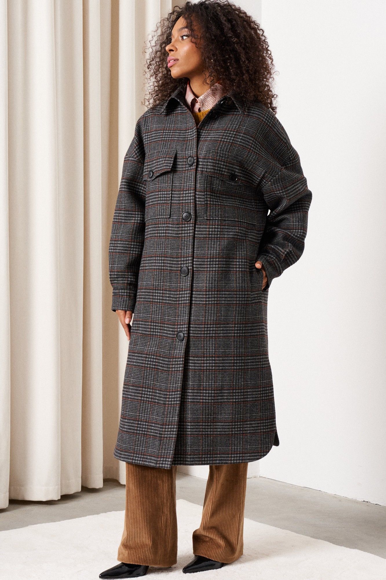 Пальто Colors of PAPAYA NEW 1750 клетка