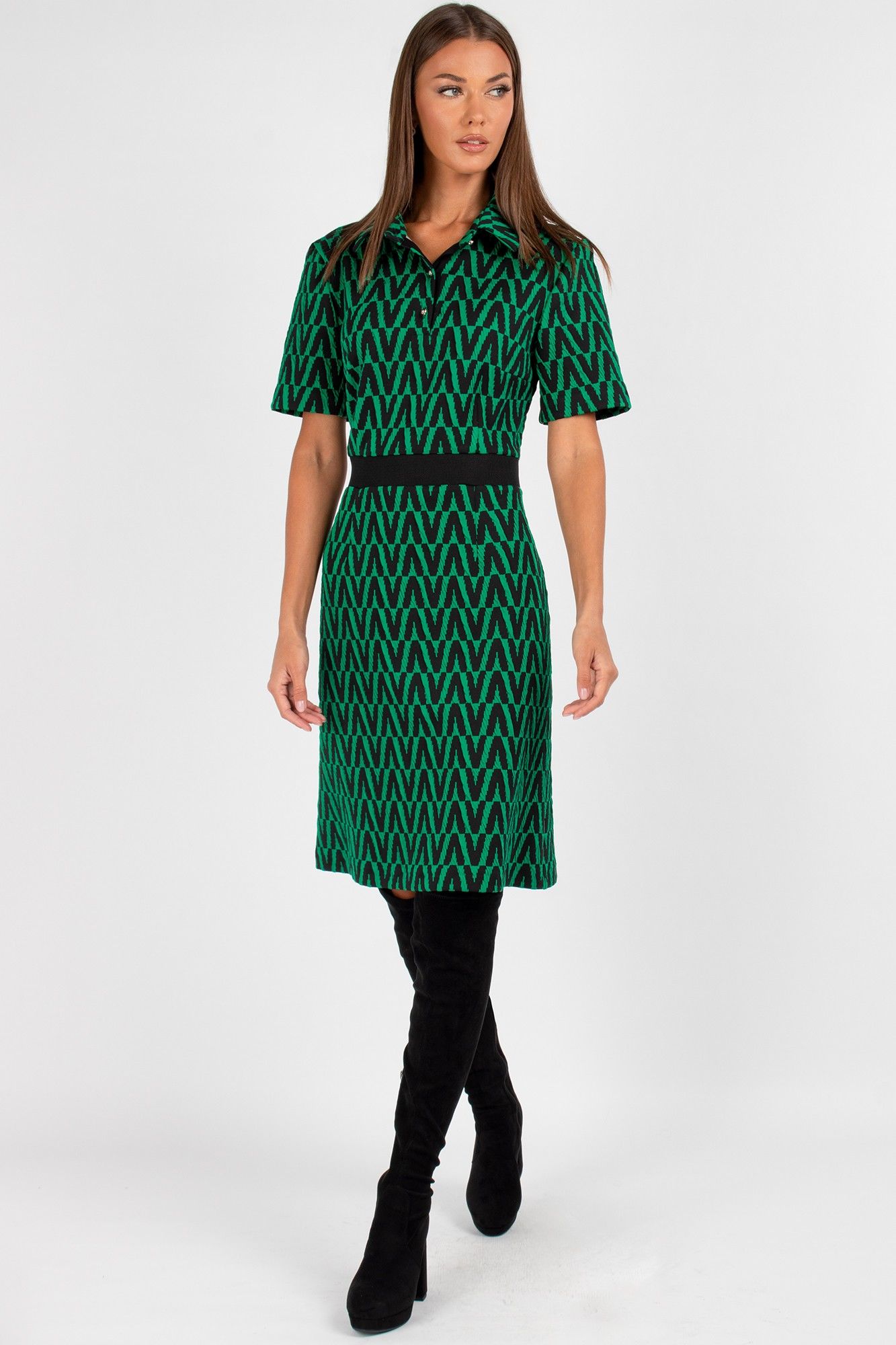 Платья VIZAVI 807 изумруд