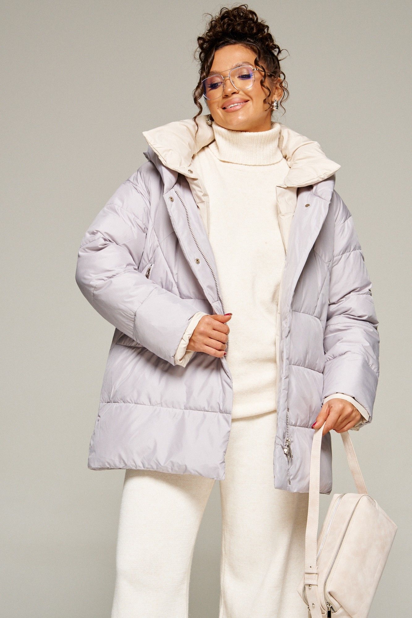 
Beautiful&Free 8013 светло-серый, Пальто