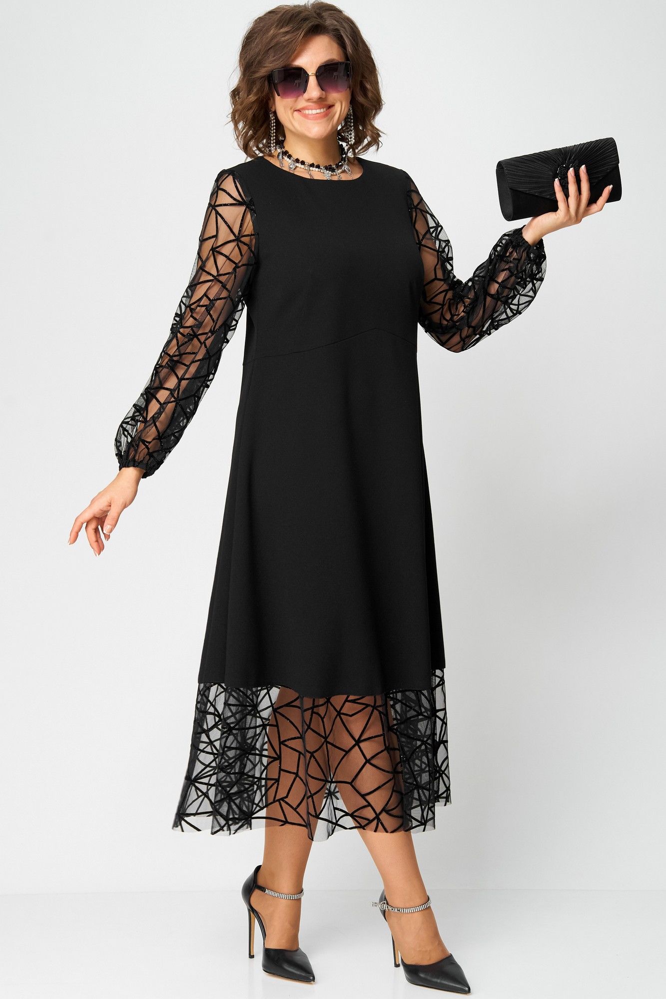 
EVA GRANT 7225Д черный, Платье