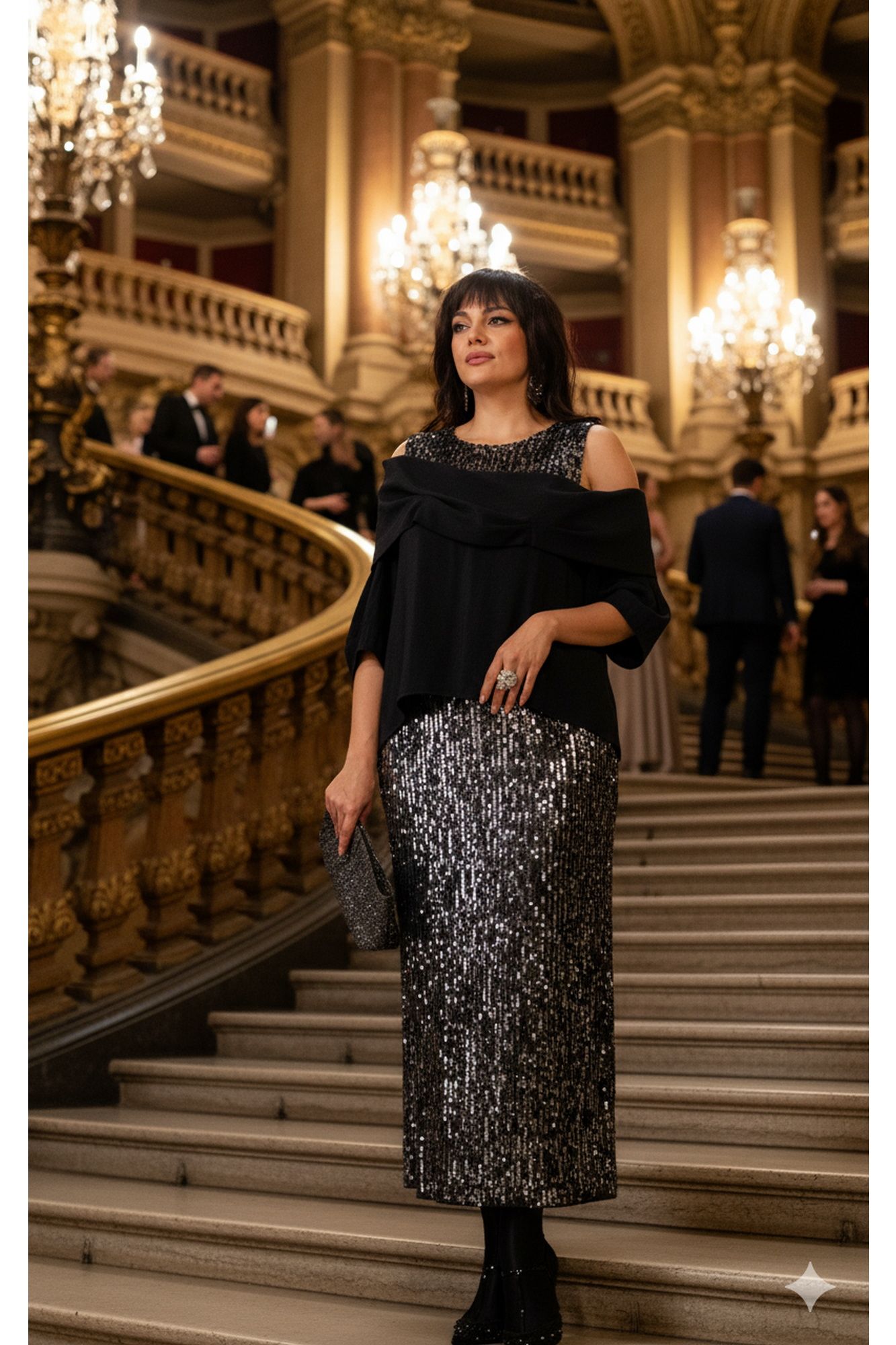 Комплекты юбочные Vittoria Queen 27283 черный