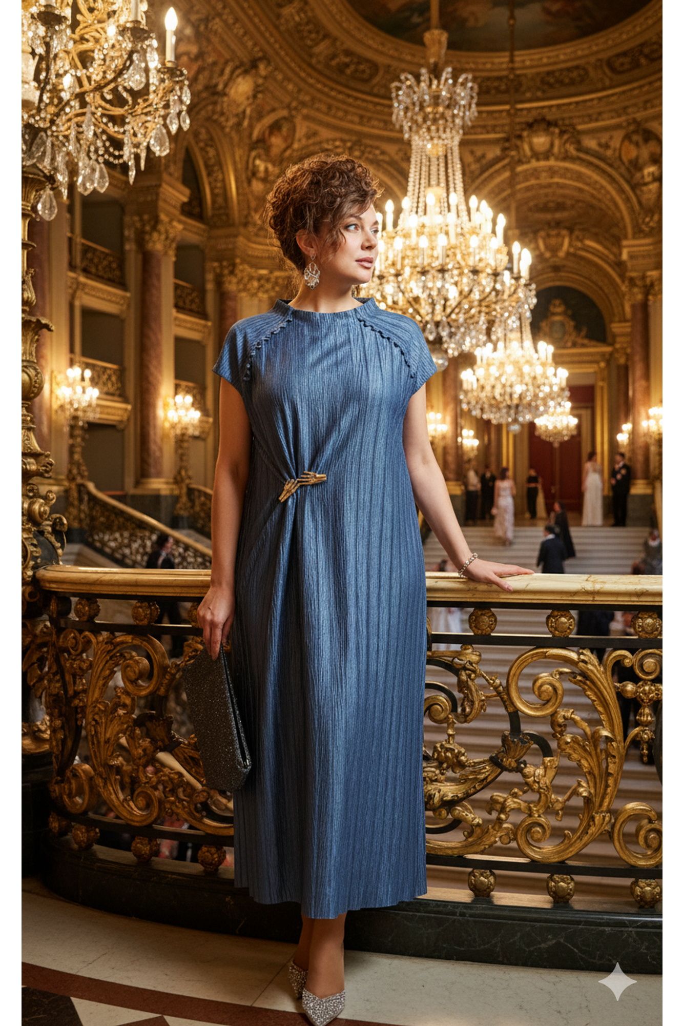 Платья Vittoria Queen 28513 синий