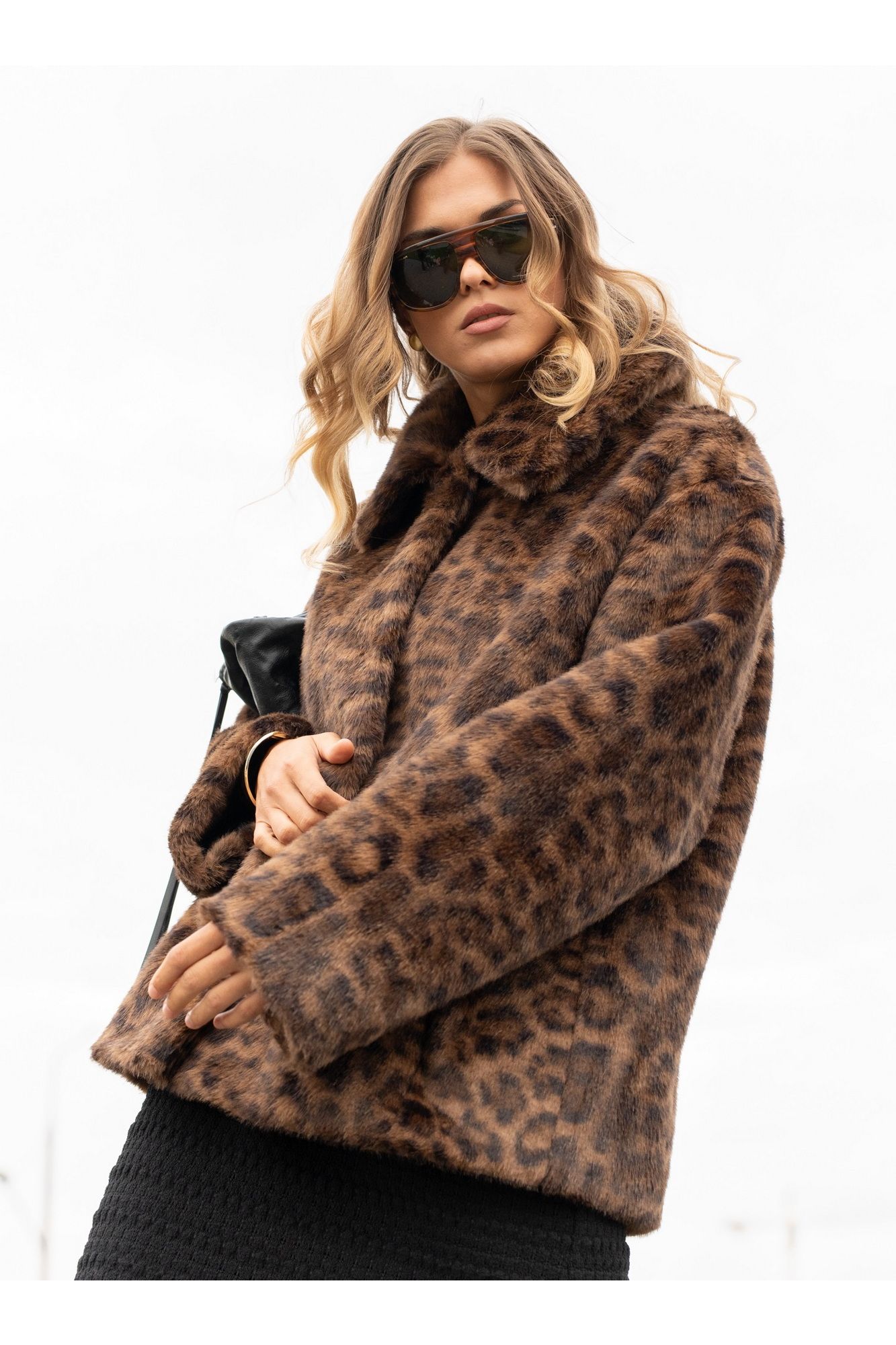 Пальто SILVERSPICE S-2533 леопард