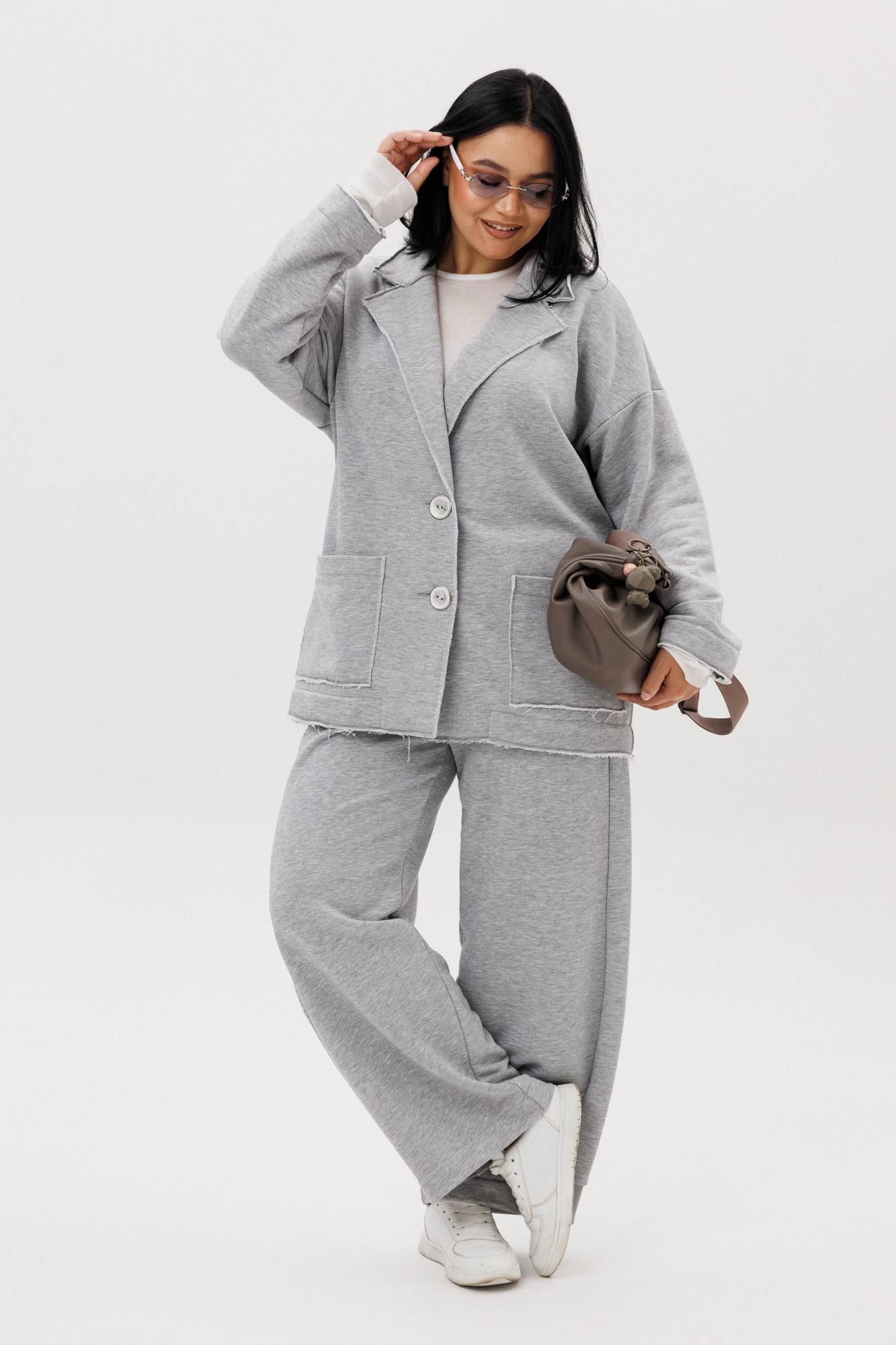 Брючные костюмы Anastasia 1299 серый_меланж