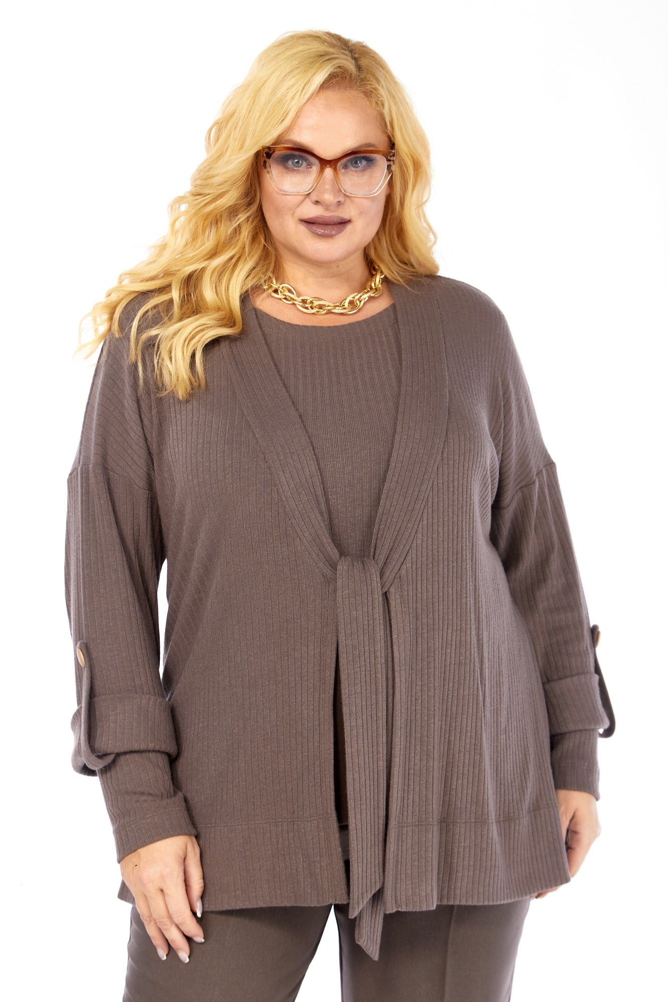 Джемперы Элль-стиль 2418 кофе