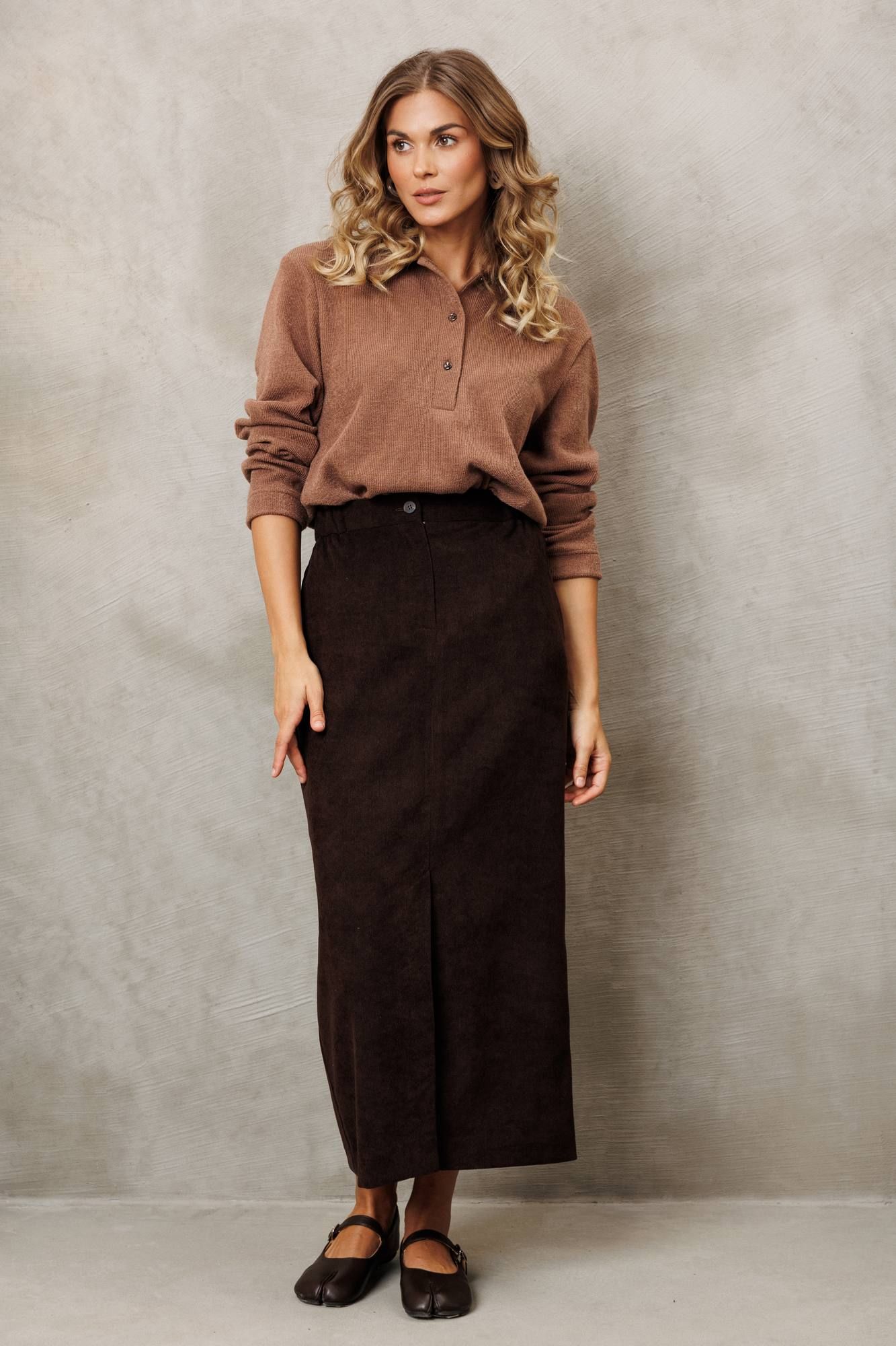 Комплекты юбочные Gizart 5427 капучино,  шоколадный