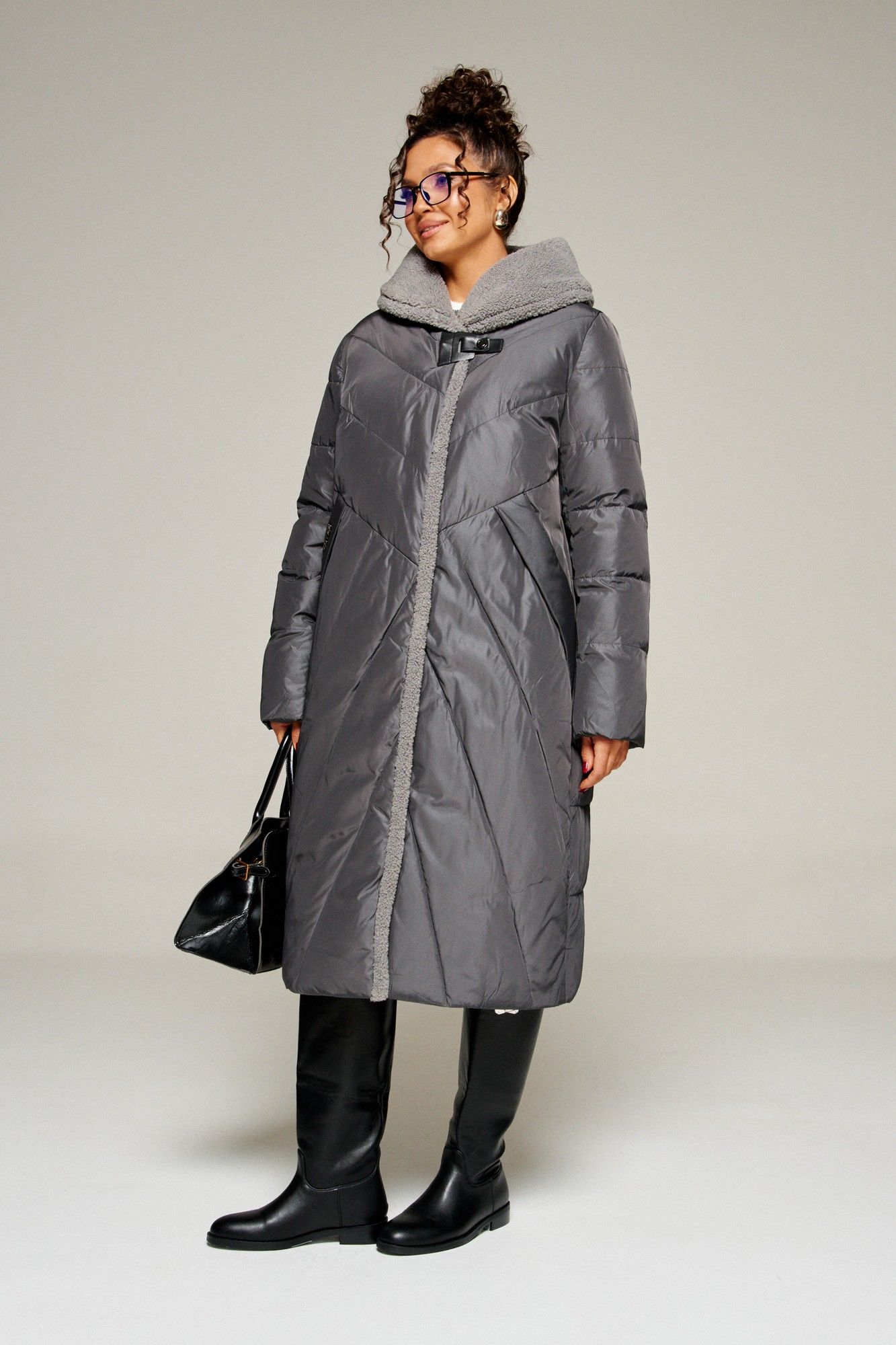 Пальто Beautiful&Free 8017 графит