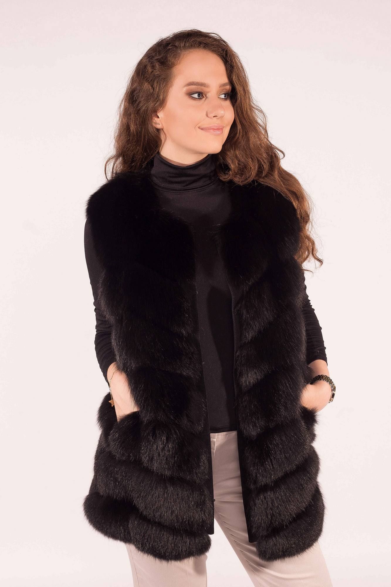 Шубы и дублёнки Мехофф Жилет171.52-05 черный