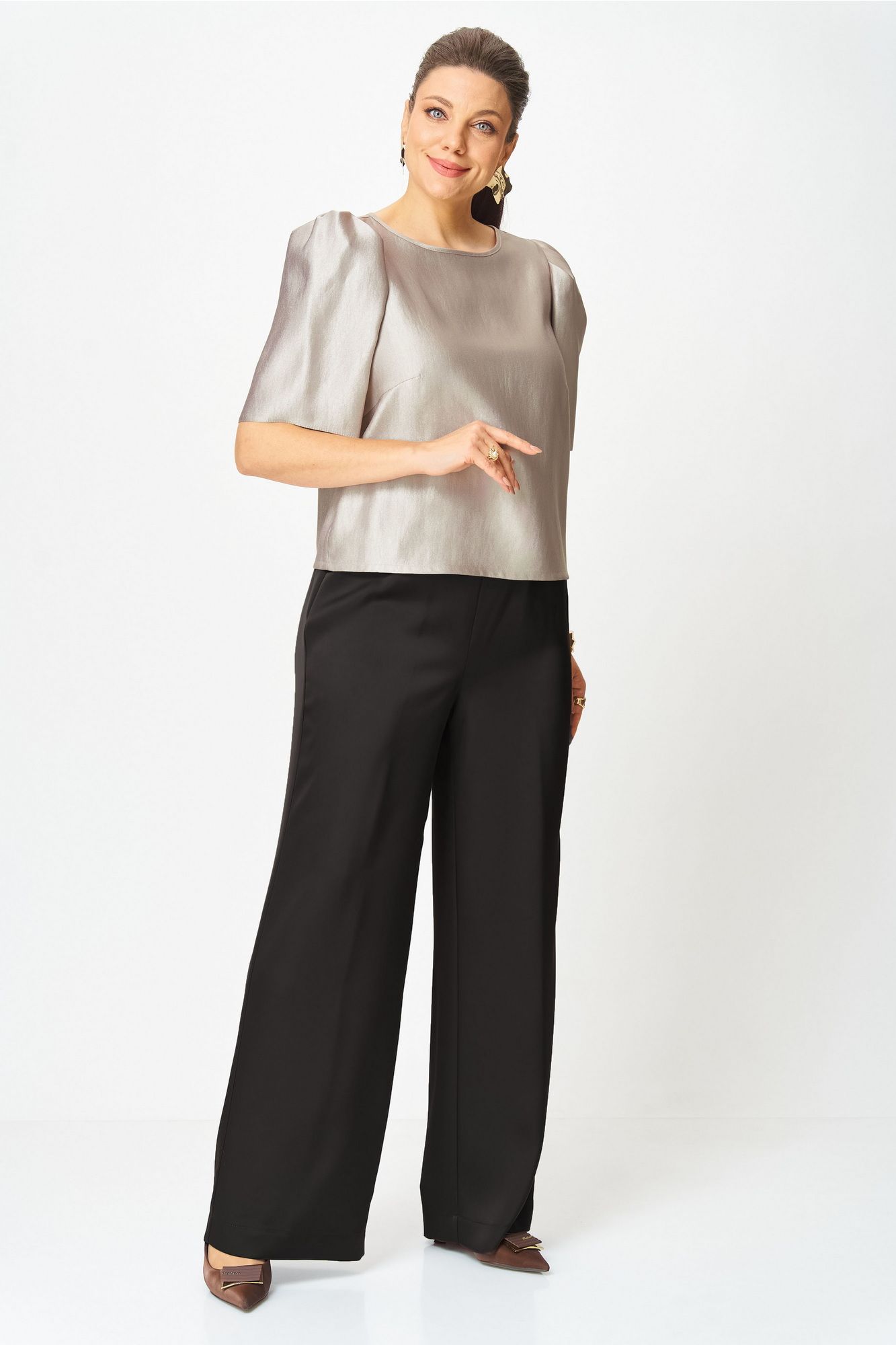 Комплекты брючные Bonna Image 1013/2 молочный-черный