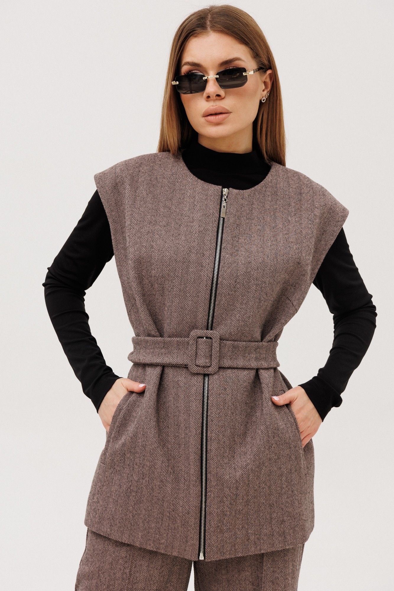 Жилеты Amberа Style 1133 шоколад