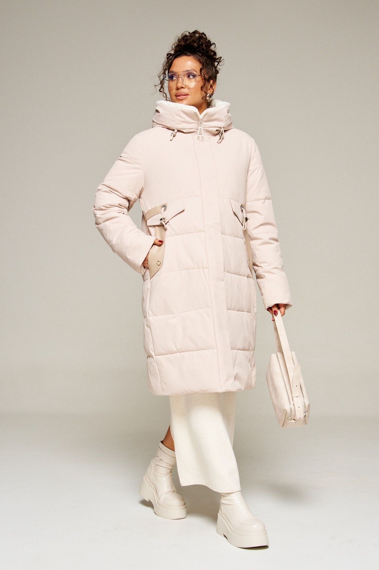 Пальто Beautiful&Free 8019 песочный