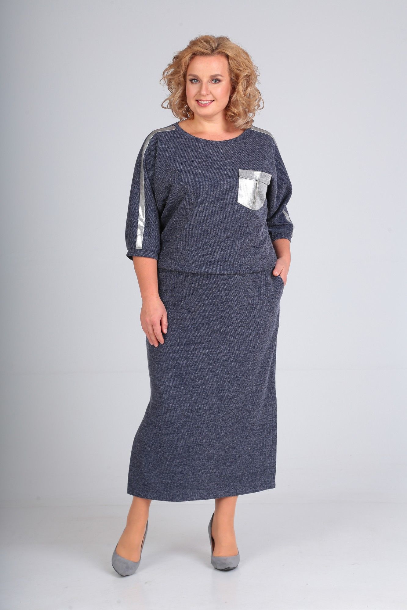 Платья СиБон 0216 синий