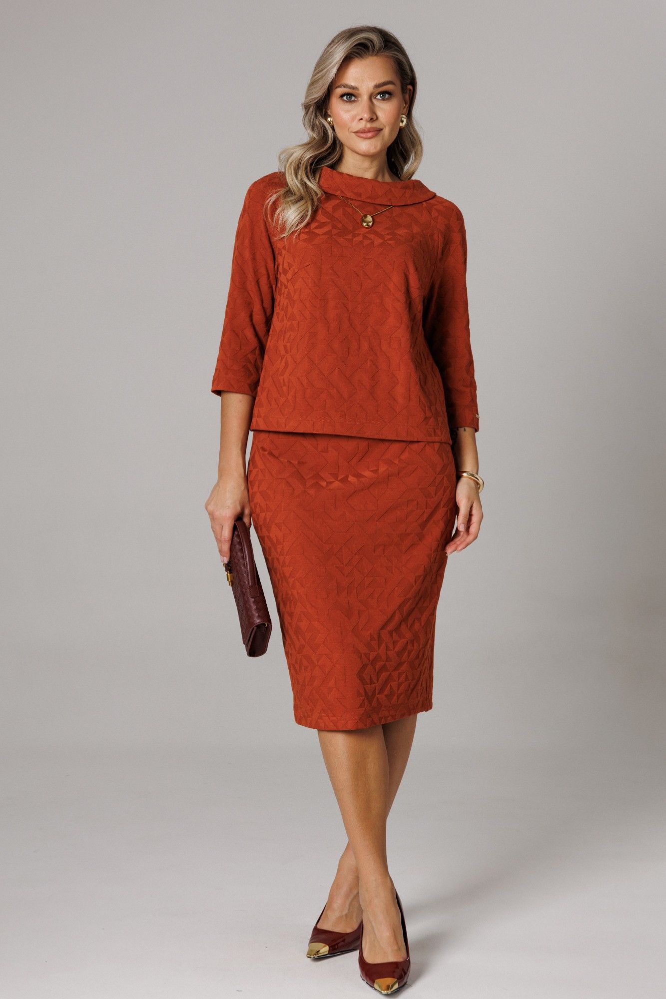 Комплекты юбочные Anastasia 1303 терракот