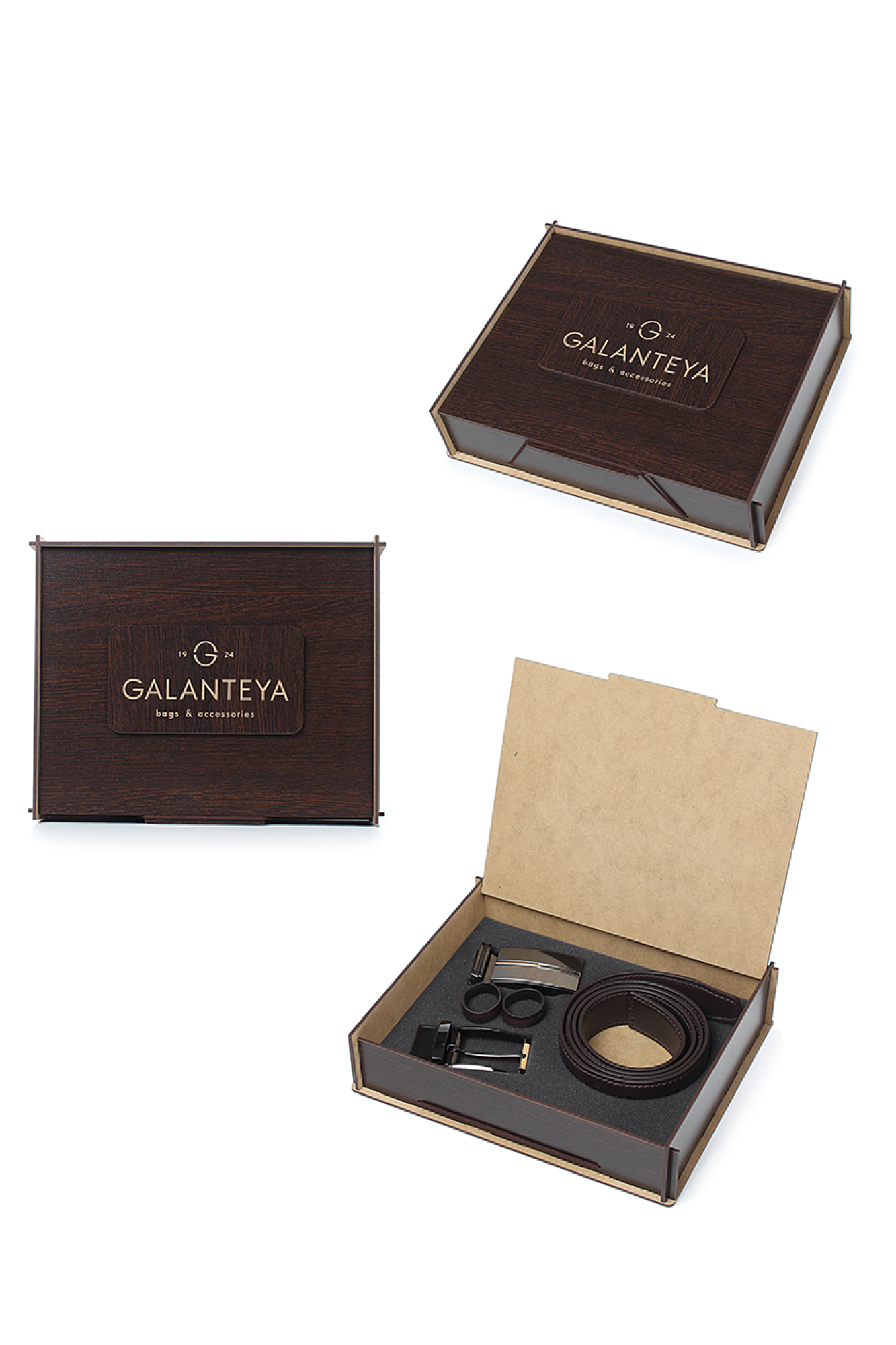 Ремни и подтяжки Galanteya 9525.25с2206к45 2р кор.т/коричн