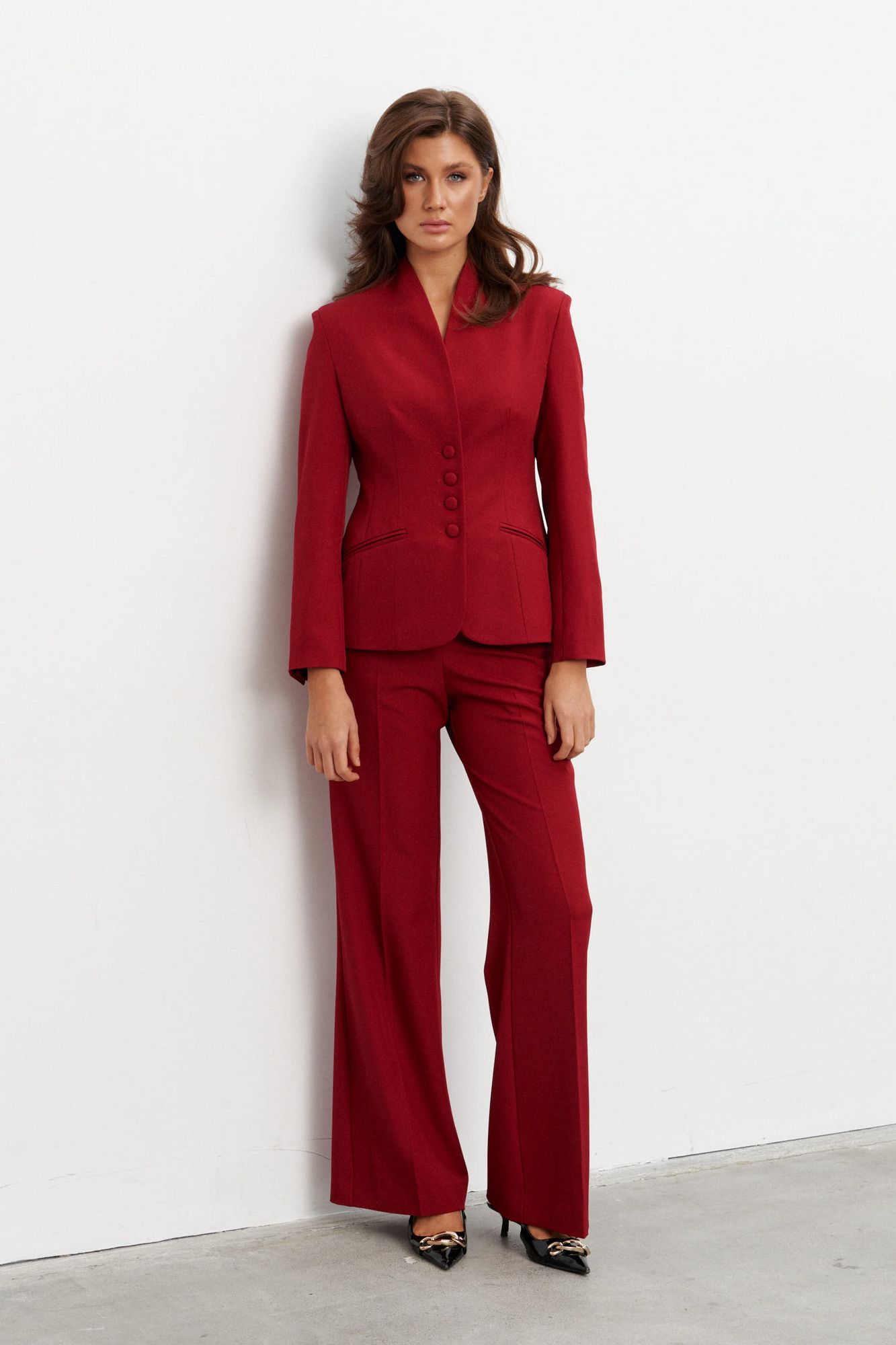 Брючные костюмы KaVaRi 8045.2 бургунди