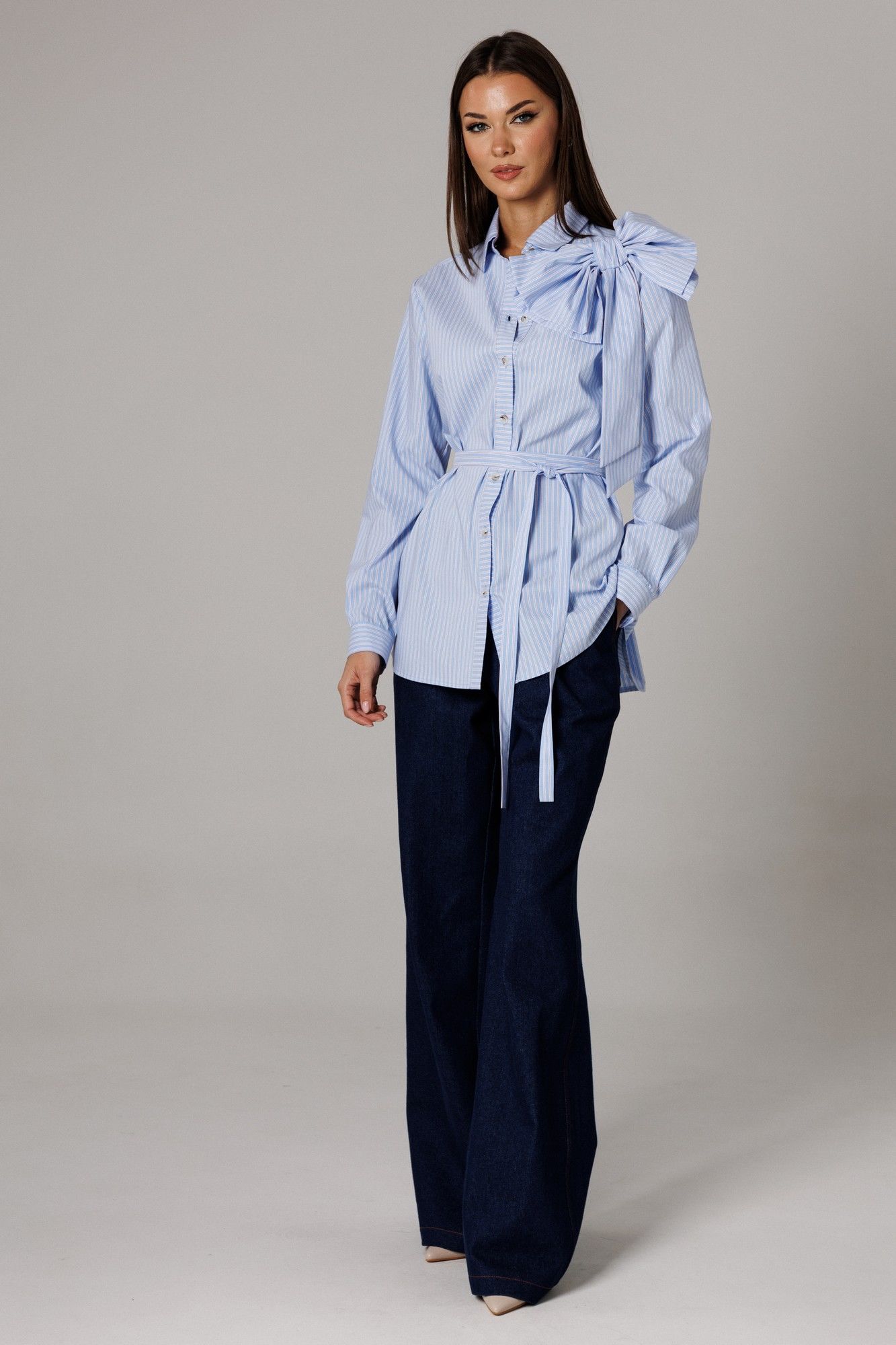 Комплекты брючные Ларс Стиль 1179 голубой-синий