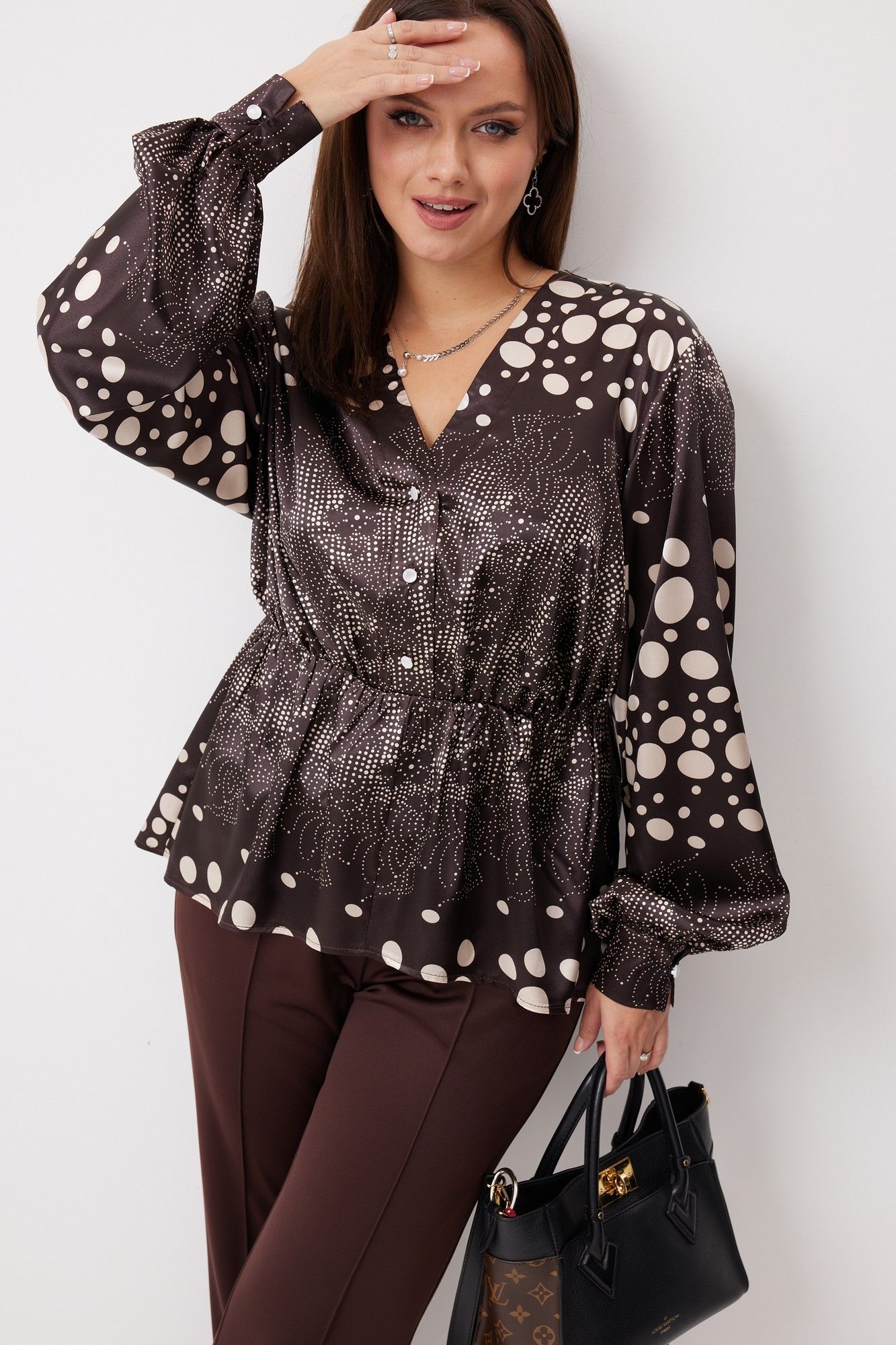 Блузы BegiModa 4146 шоколад