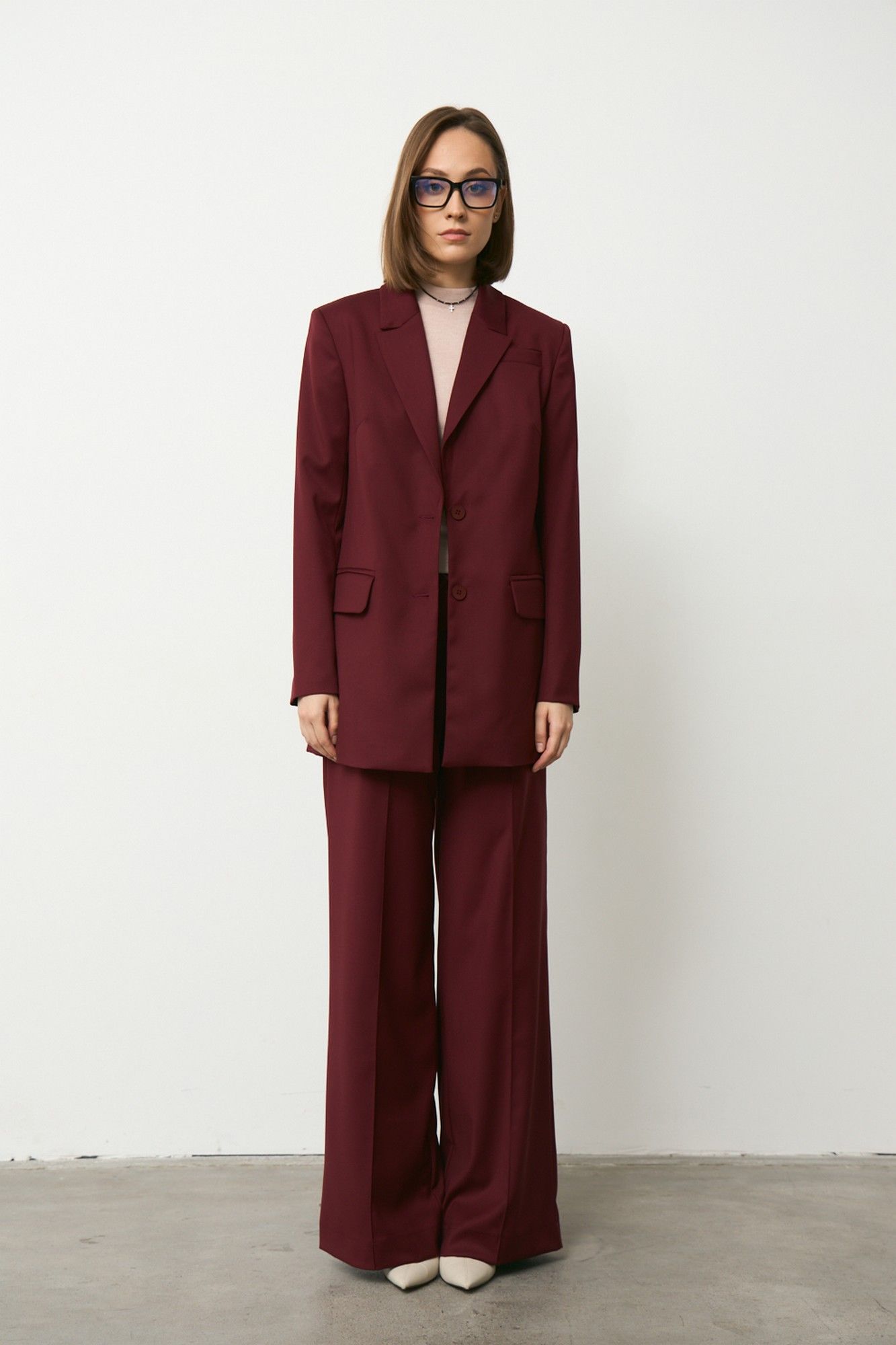 Брючные костюмы Luitui R4049 винный