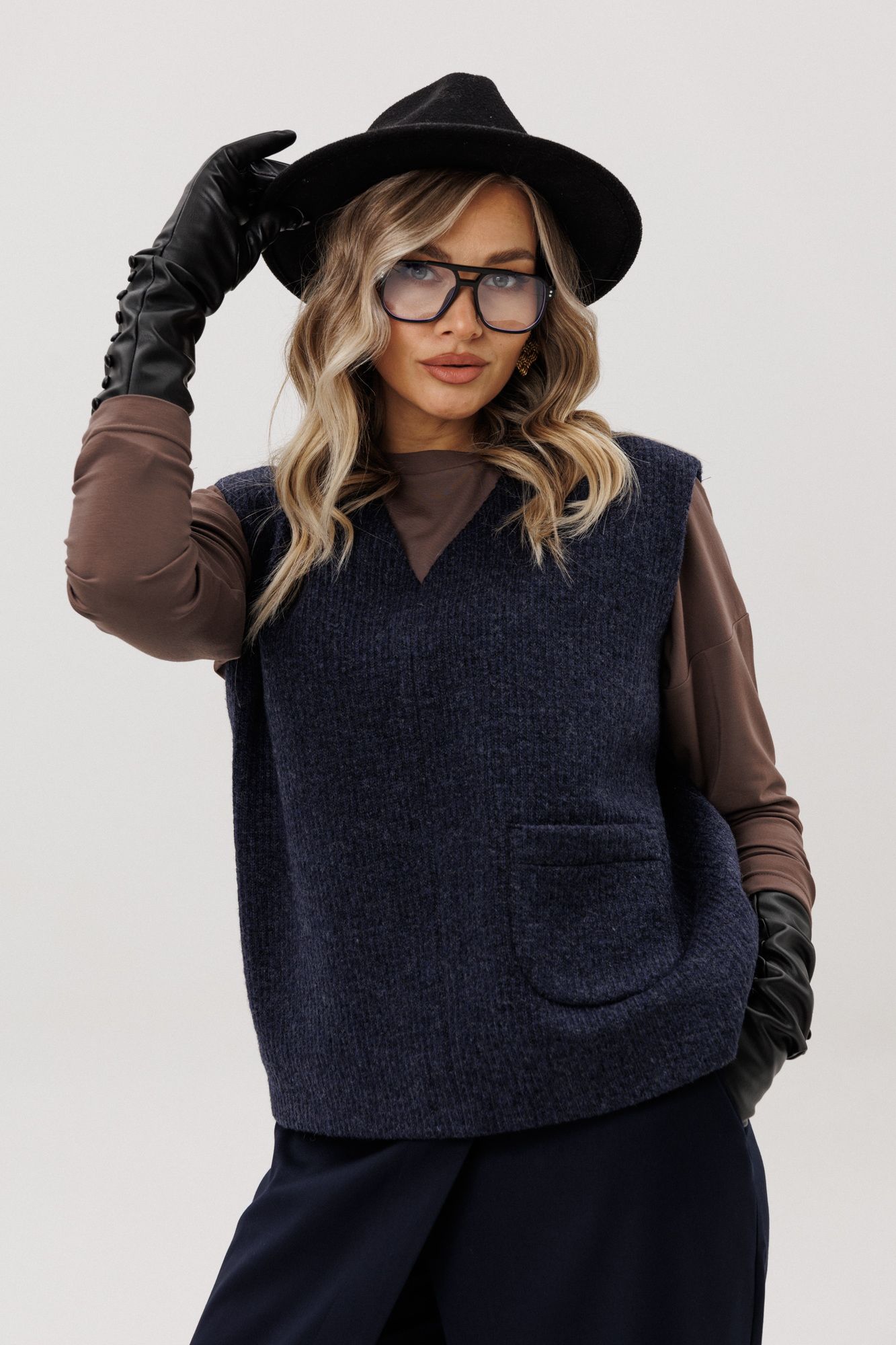 Жилеты Ma Vie М-718 синий