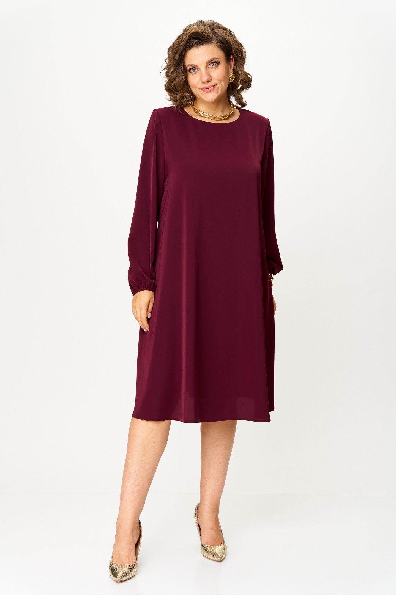 Платья БАГРЯНИЦА 3173 бордовый