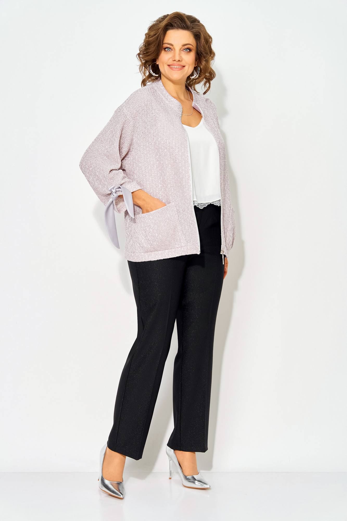 Комплекты брючные Liliana 1493БрПн жемчуг