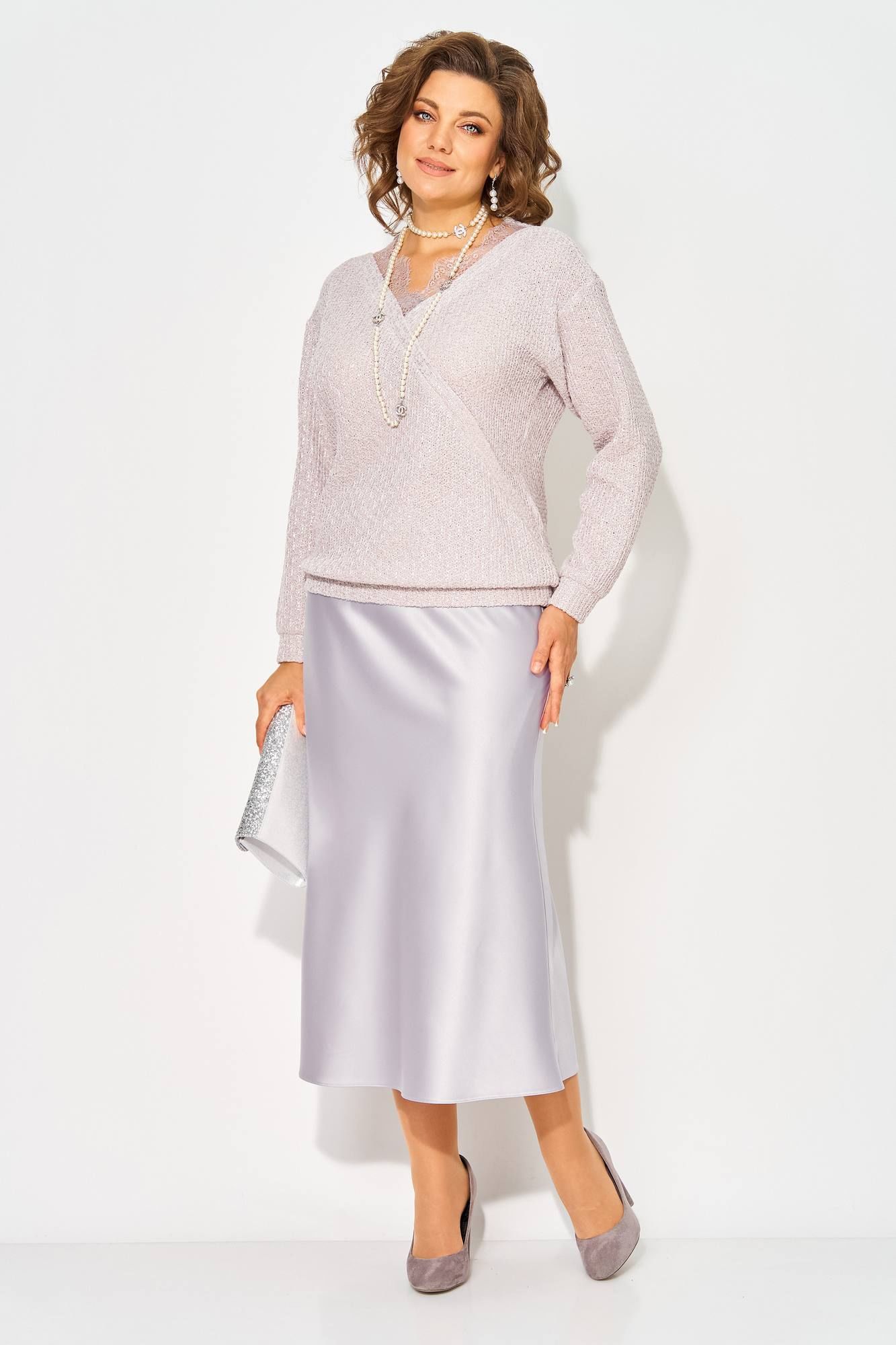 Джемперы Liliana 1494К жемчужно-лиловый
