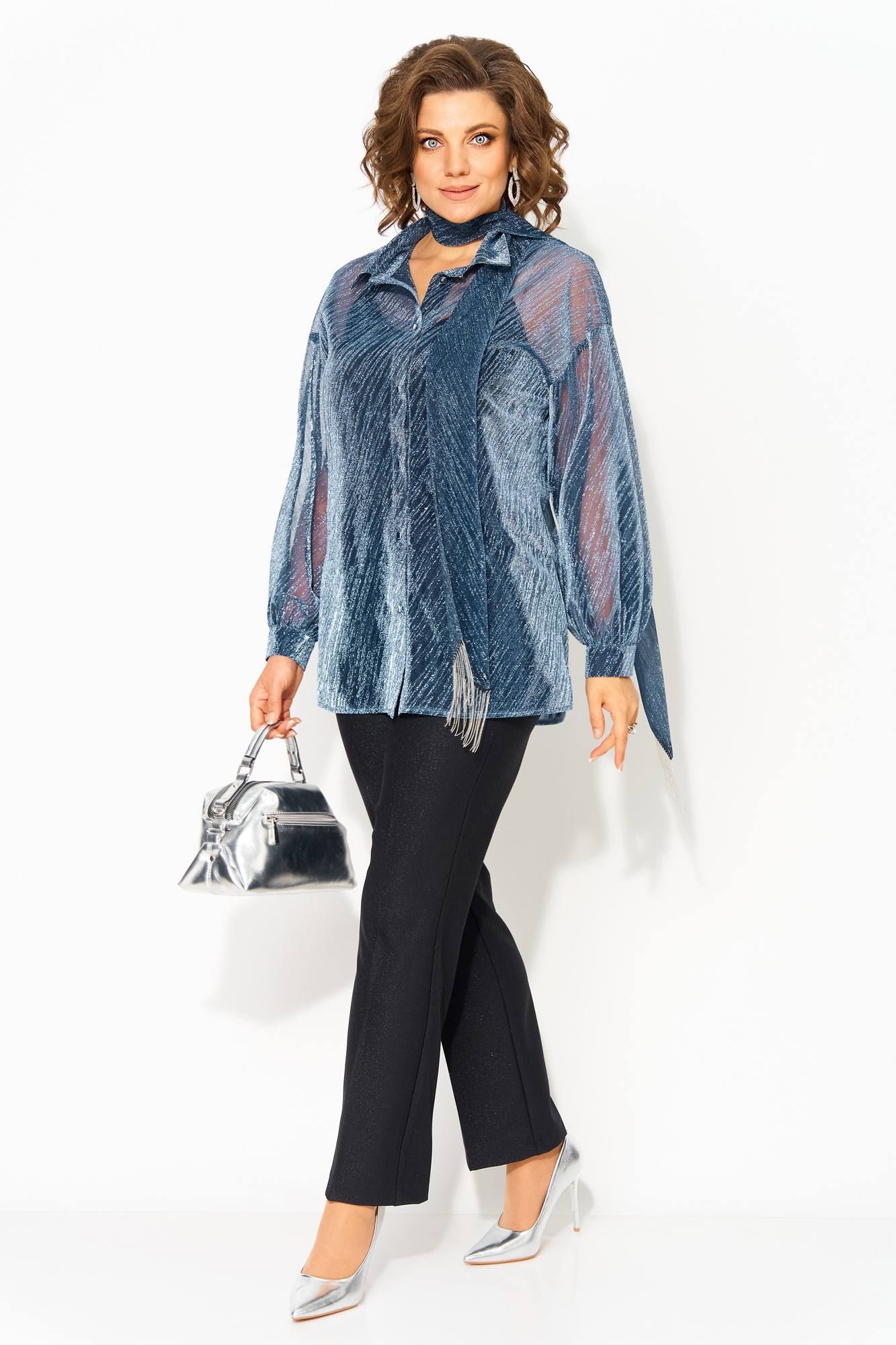 Комплекты брючные Liliana 1496БрПн синий+черный