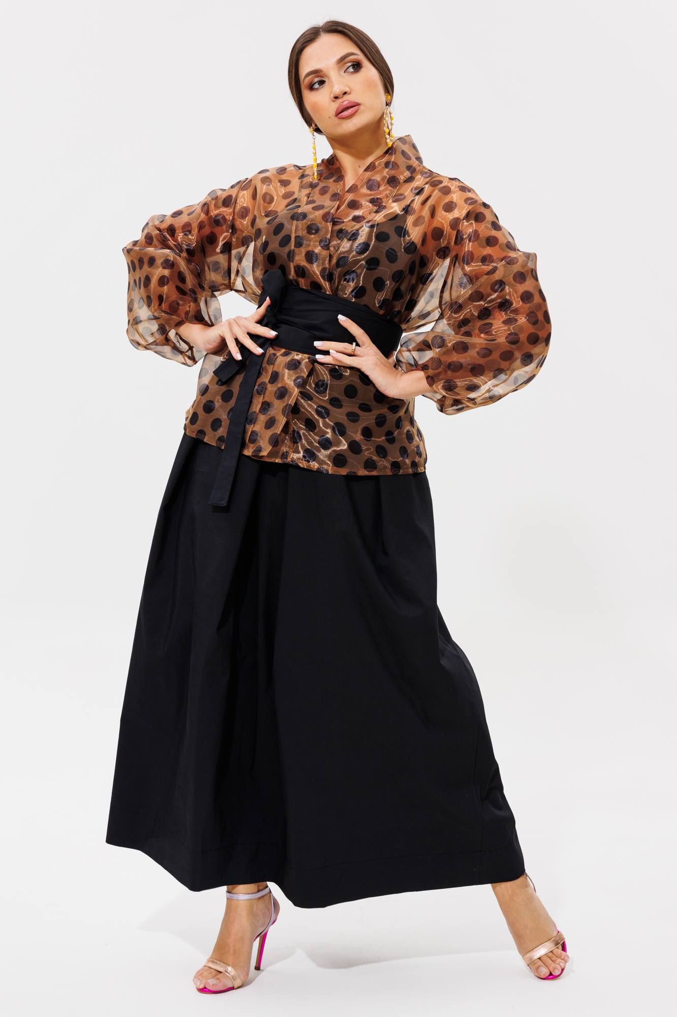 Комплекты юбочные Anastasia 1162.1 кофе/черный