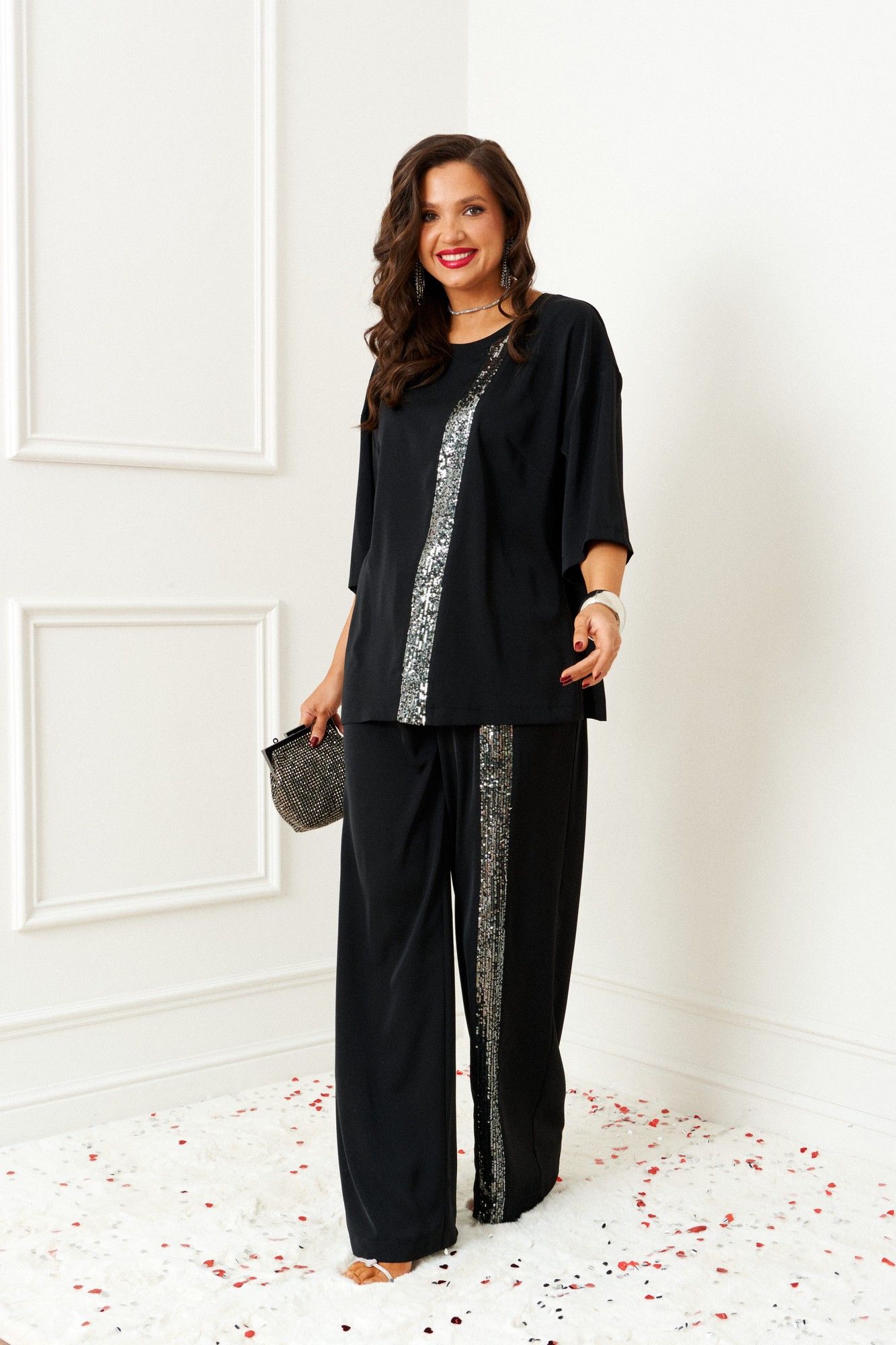 Комплекты брючные Beautiful&Free 6396 черный