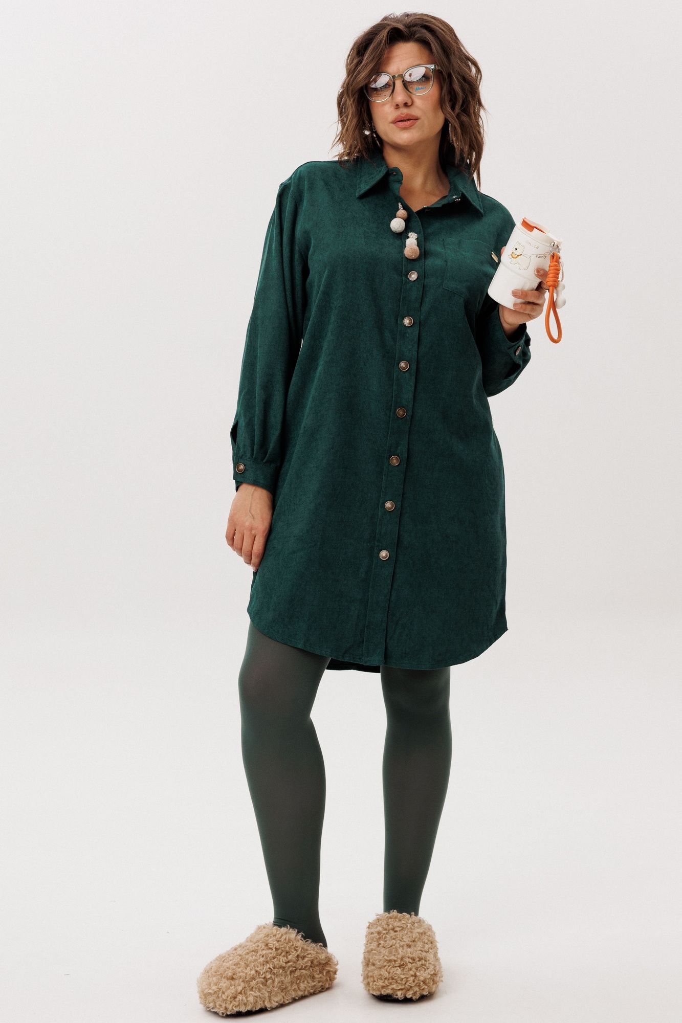 Платья Anelli 1771 изумрудная мягкость