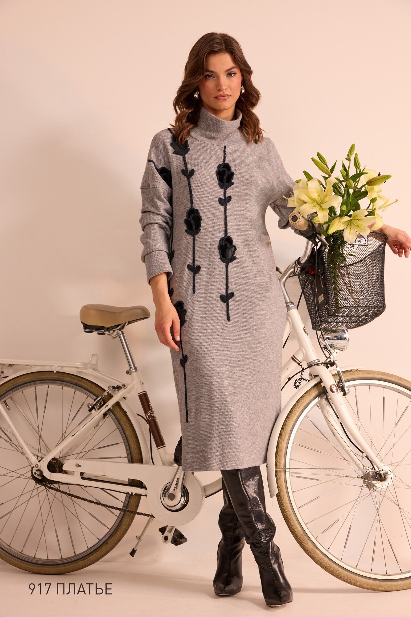 Платья NiV NiV fashion 917 серый