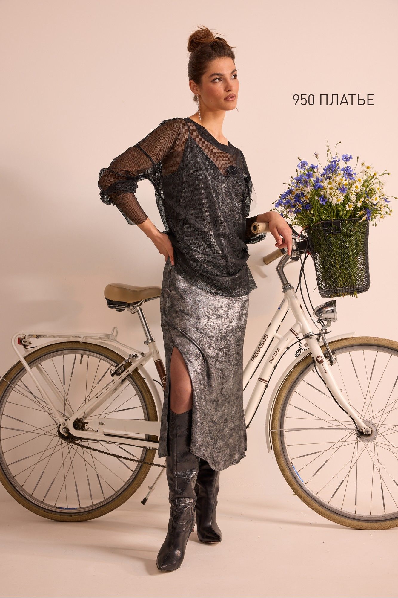 Платья NiV NiV fashion 950 серый