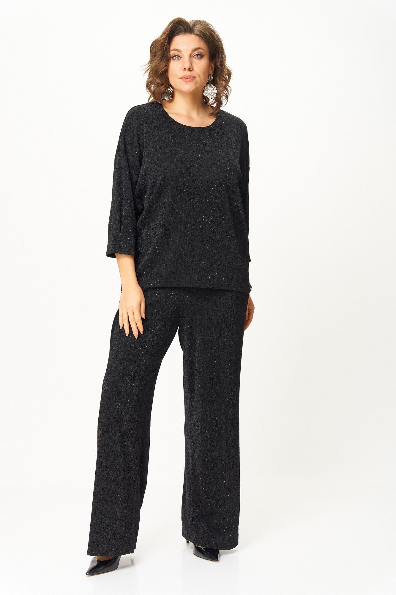 Комплекты брючные БАГРЯНИЦА 5102 черный_блеск