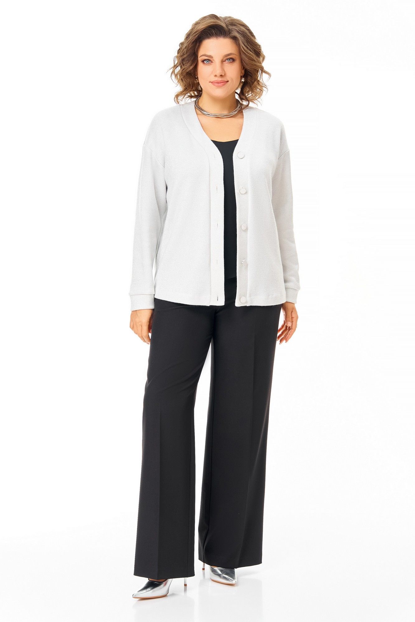 Кардиганы Swallow 889.2 серебристый