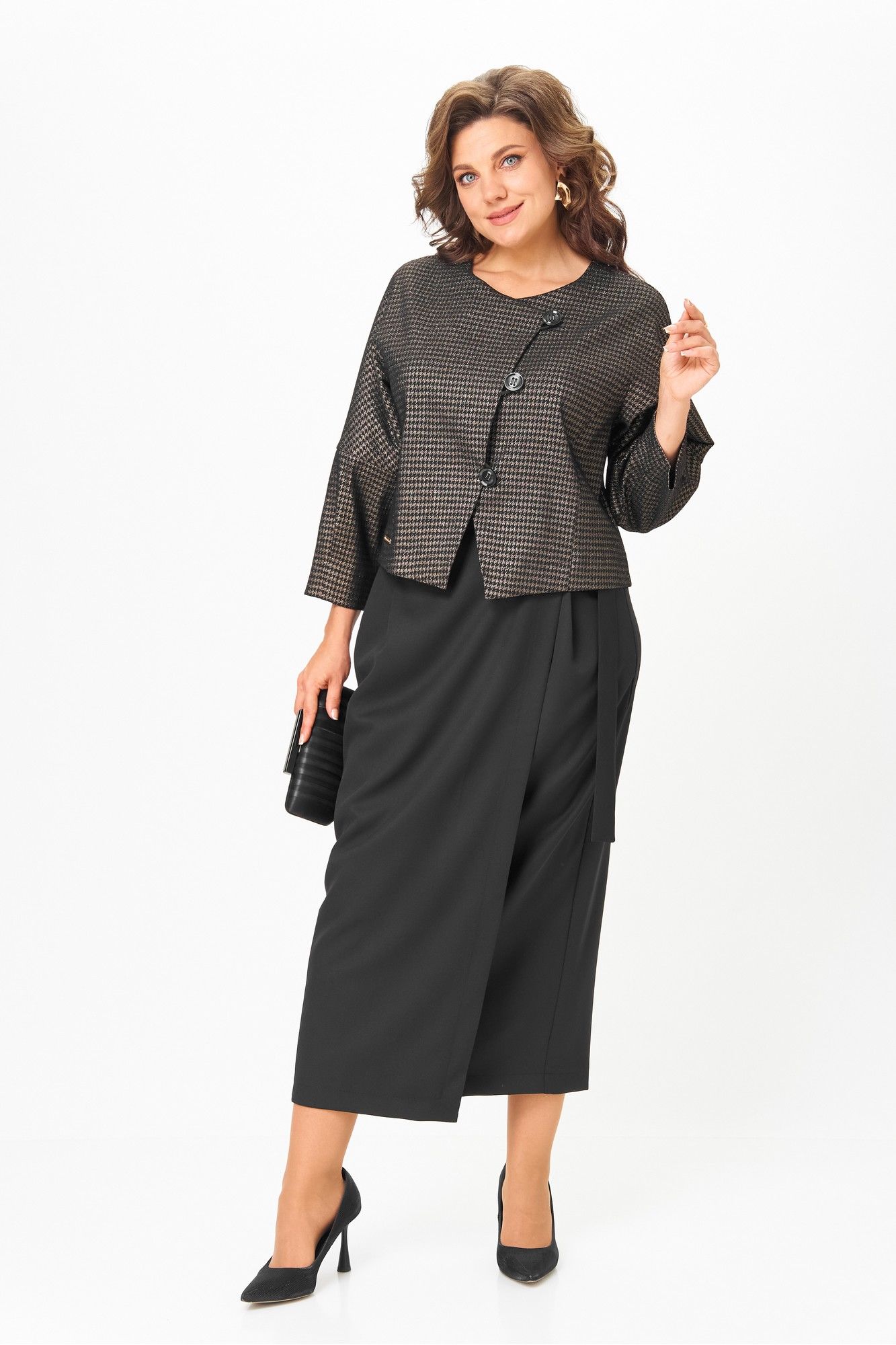 Юбочные костюмы Michel chic 1443 черный_золото