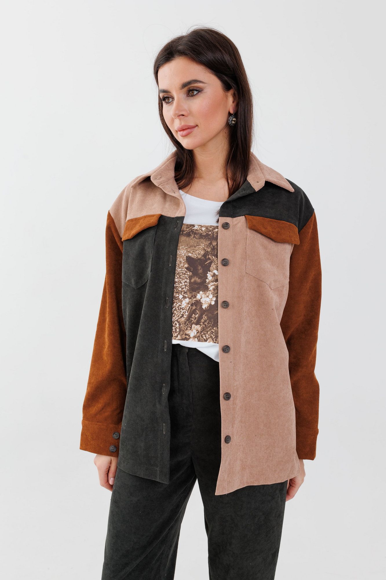 Рубашки Anelli 1748 оттенки_леса