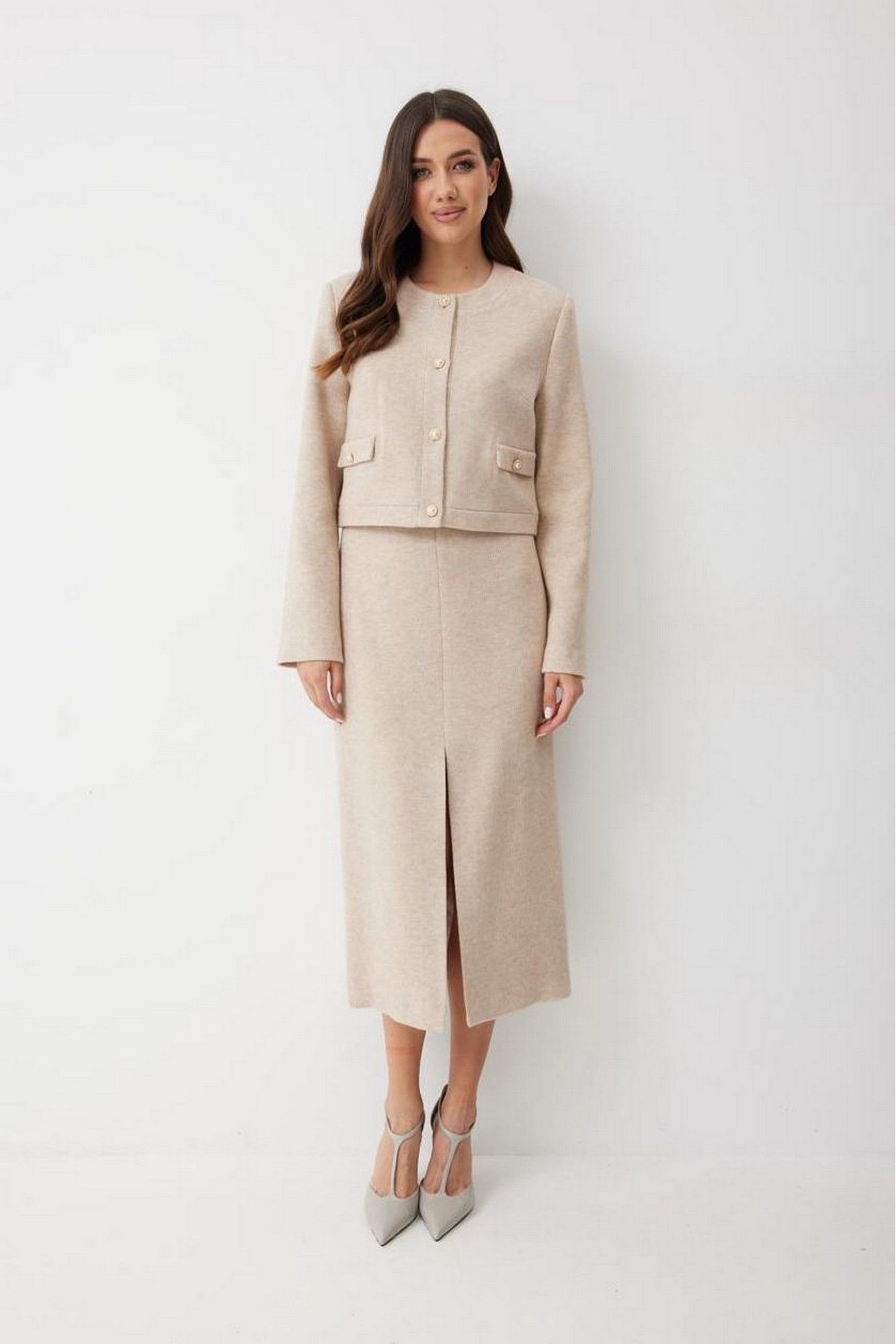 Юбки T.N.D М372/2 бежевый