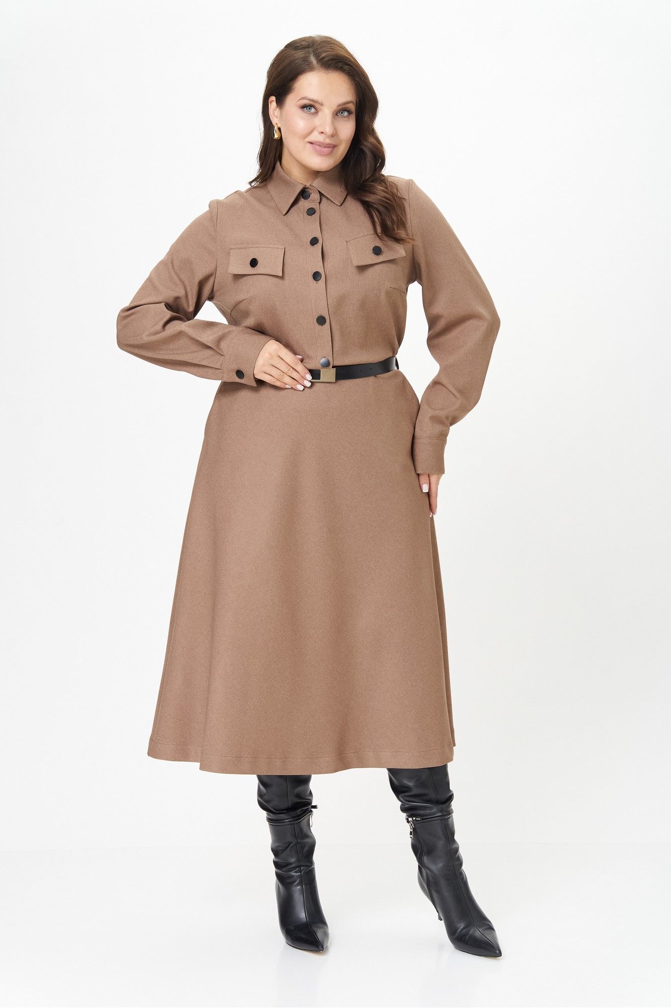 Платья AVA fashion М-160 капучино