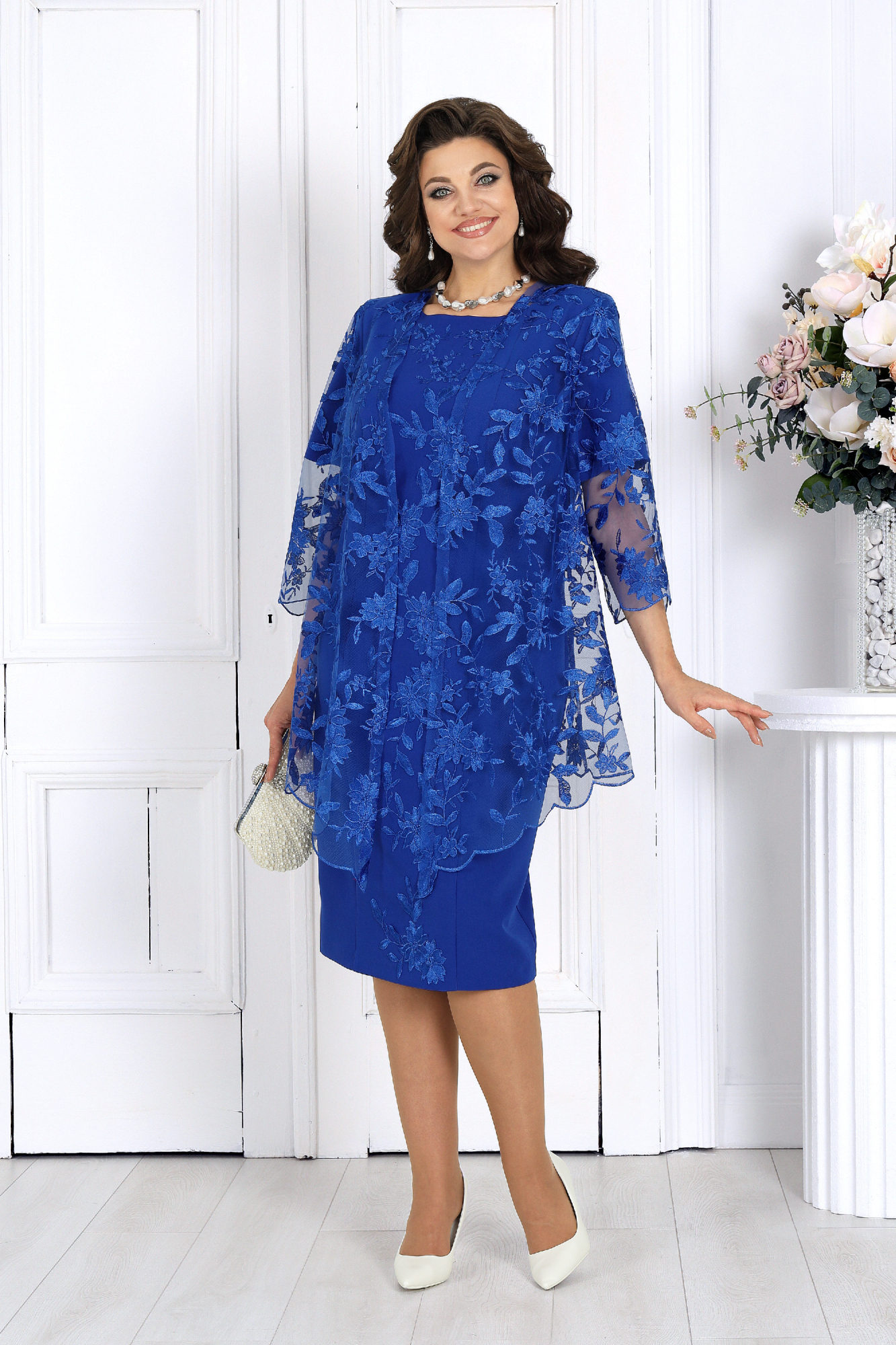 Комплекты с платьем Ninele 6089 василек