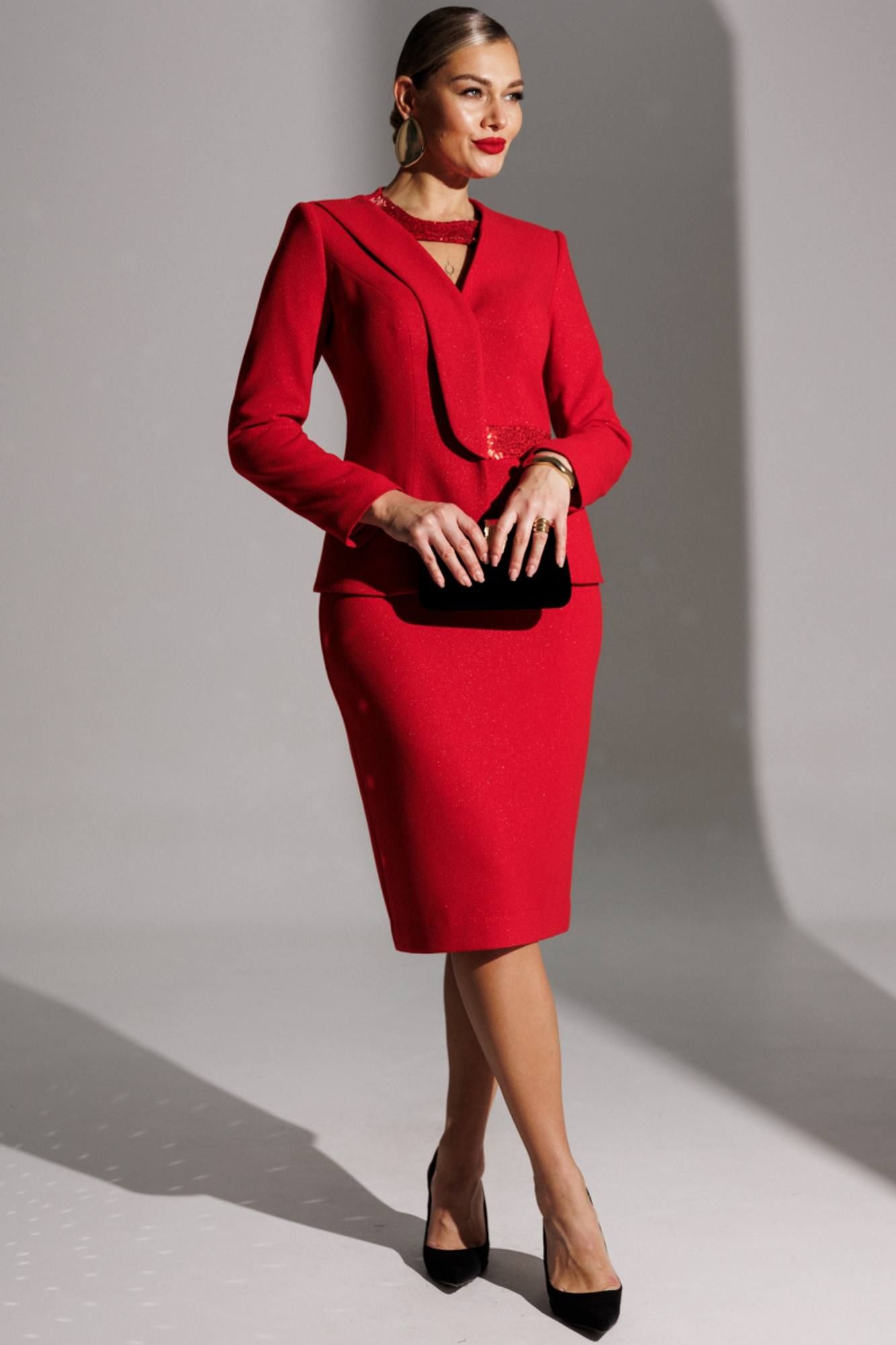 Юбочные костюмы Мода Юрс 25-2888 красный