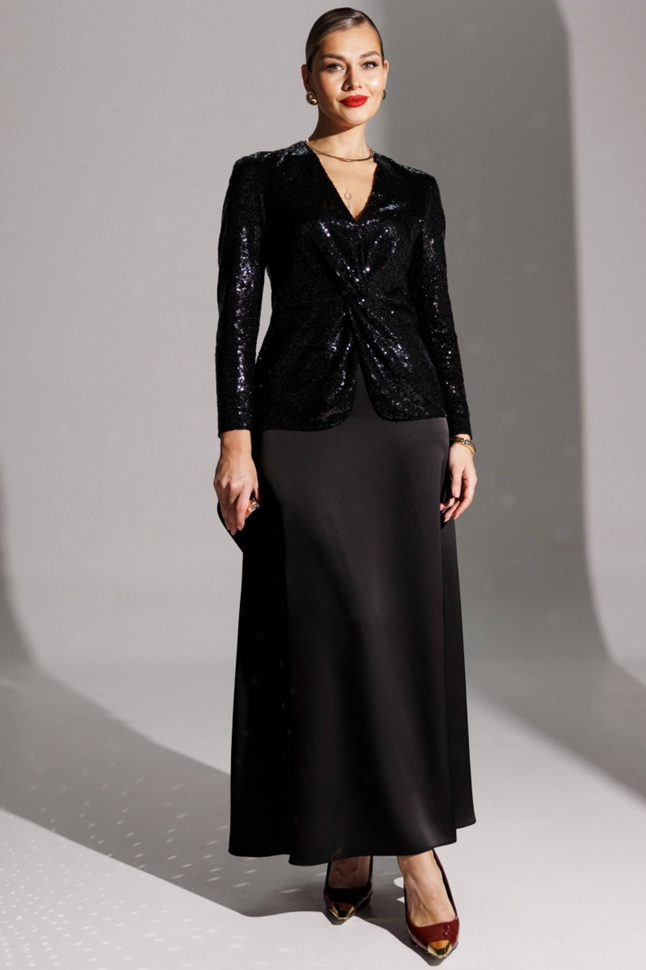 Юбочные костюмы Мода Юрс 25-2881 черный