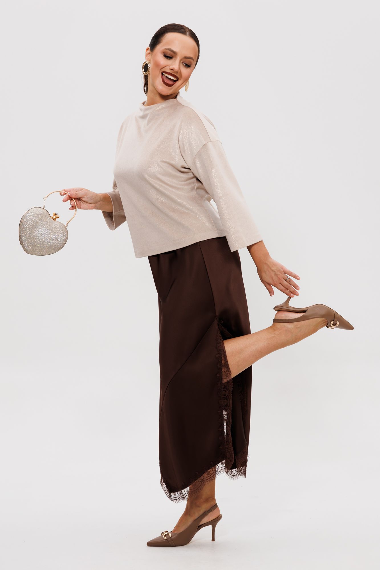 Комплекты юбочные Mubliz 302 шоколадный