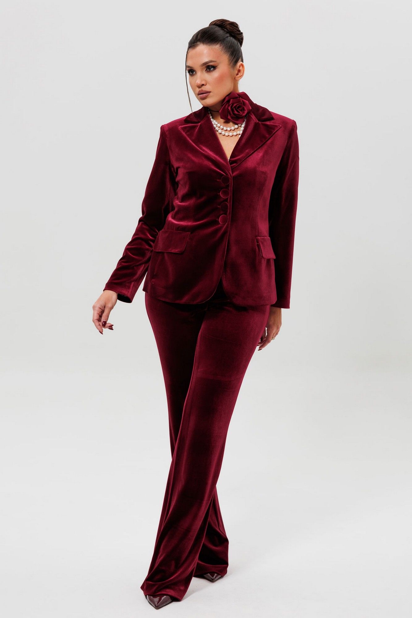 Брючные костюмы Mislana 1169/1м бордо
